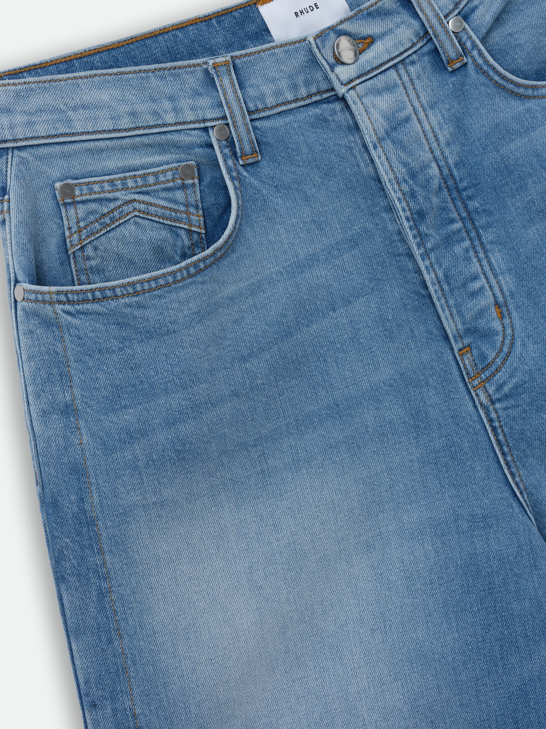 RHUDE MEN'S 90S TRAXEDO DENIM PANT NWT - Image 3