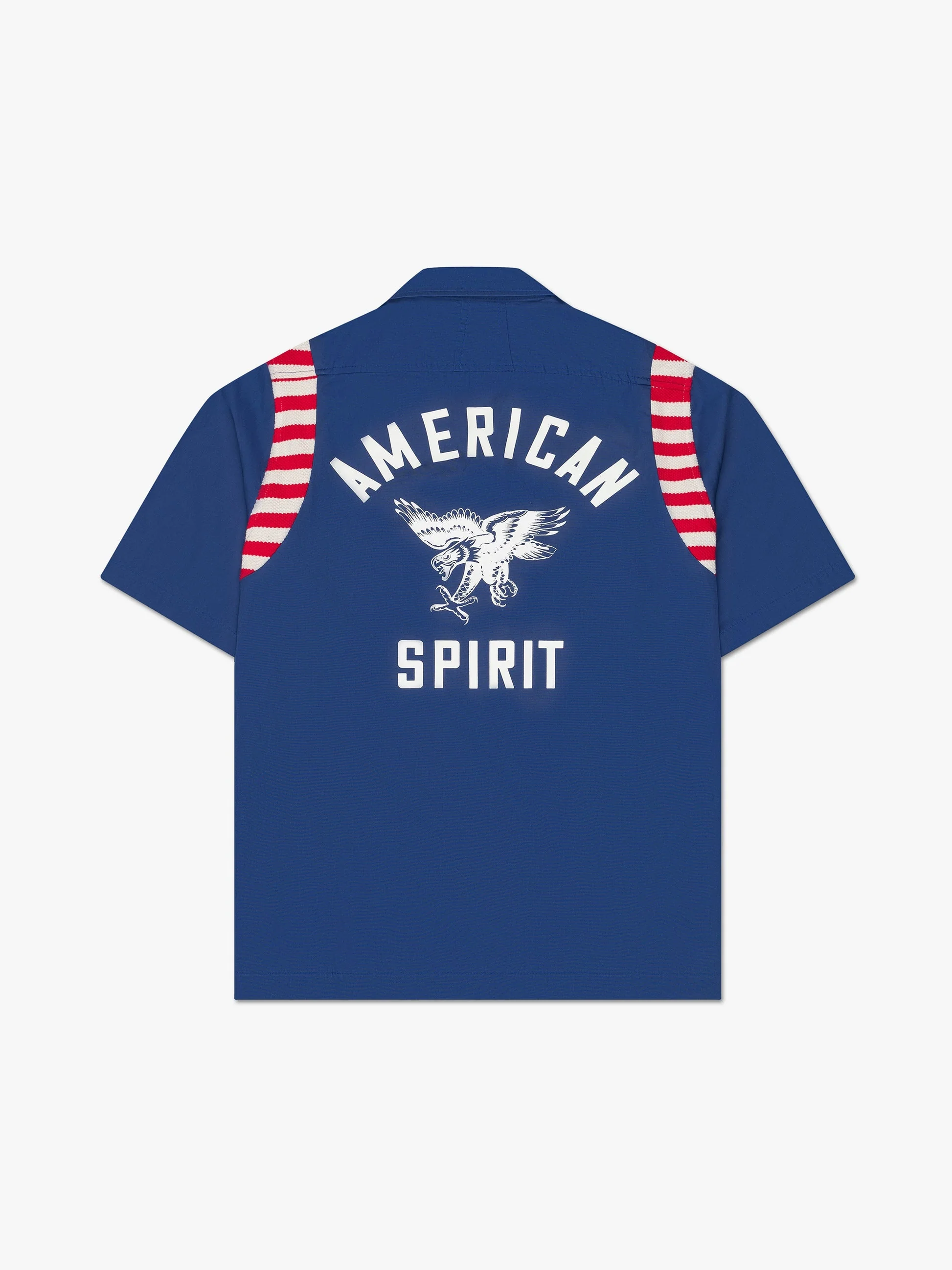 RHUDE MEN'S BLUE POPLIN SHORT-SLEEVE SHIRT - Image 2