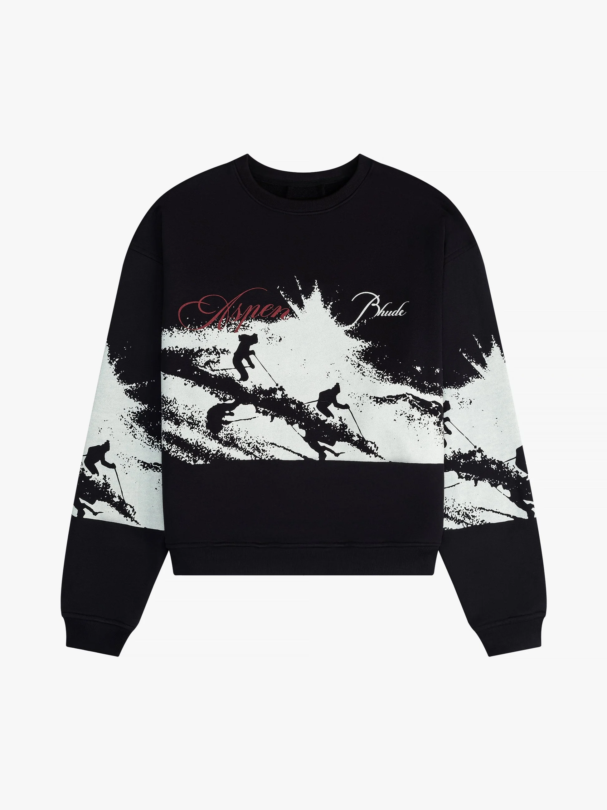 RHUDE MEN'S ASPEN HIGHLAND SKI CREWNECK NWT
