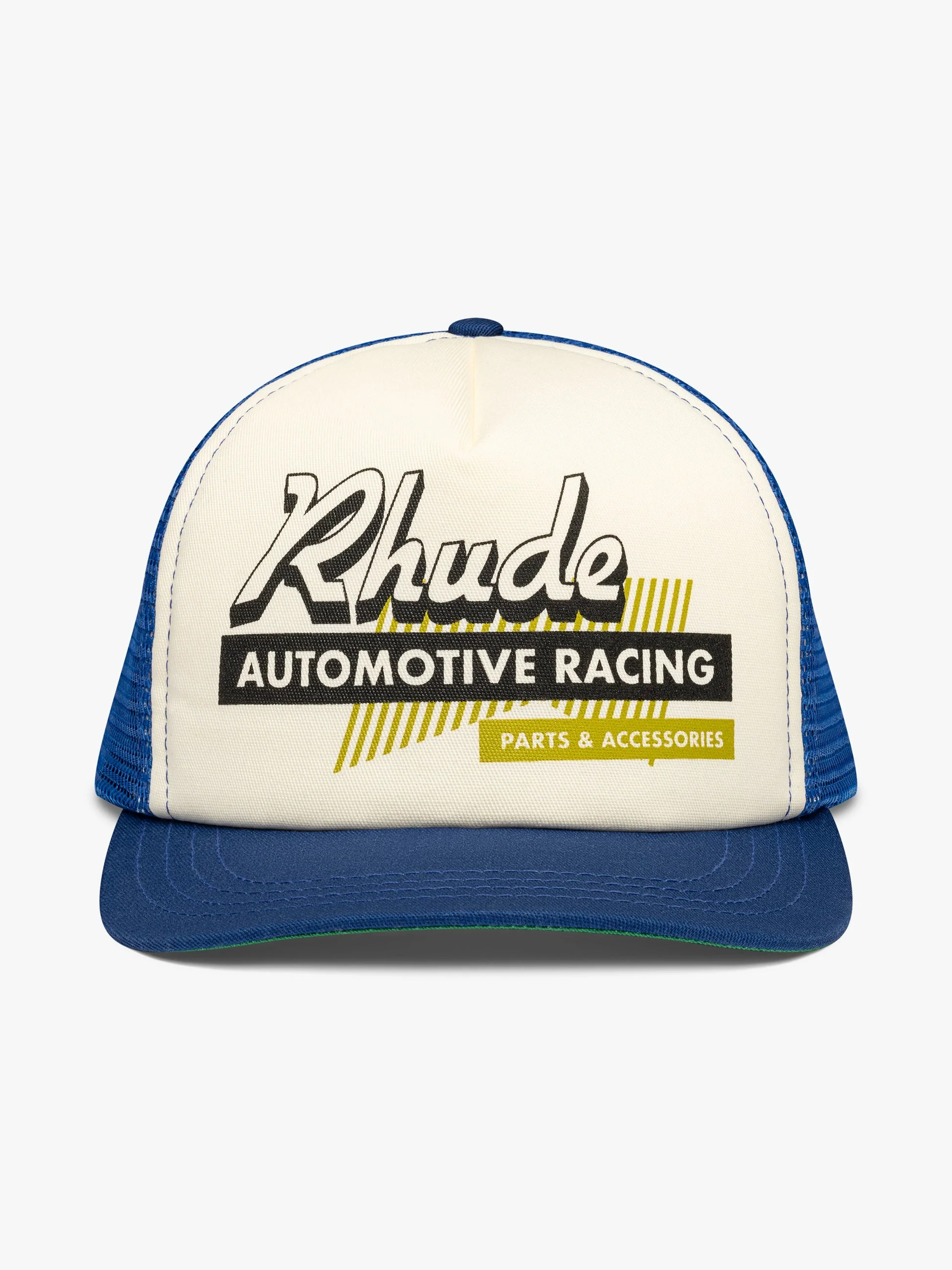 RHUDE MEN'S AUTO RACING TRUCKER HAT NWT