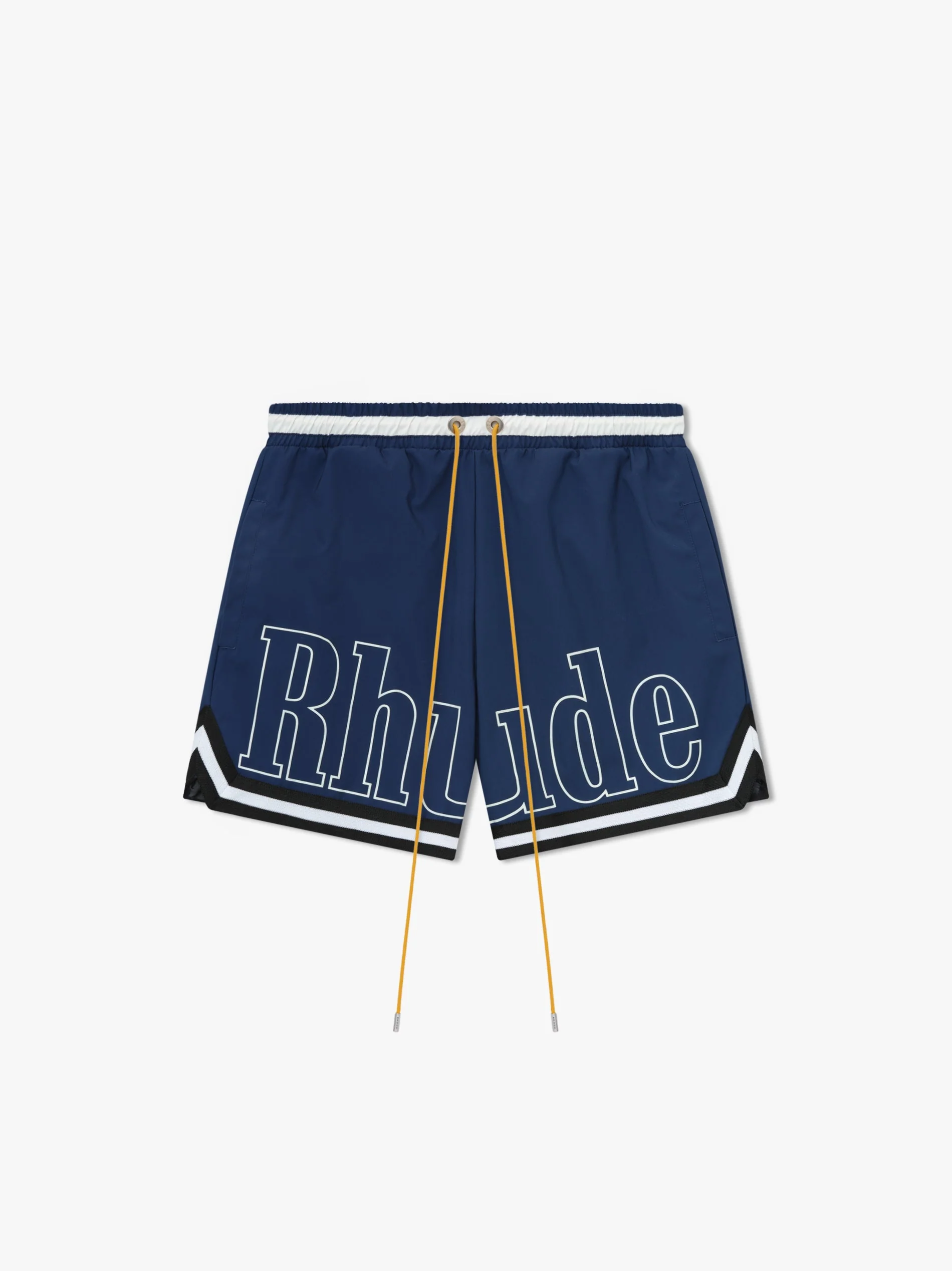 RHUDE MEN'S BASKETBALL LOGO SWIM SHORT NWT