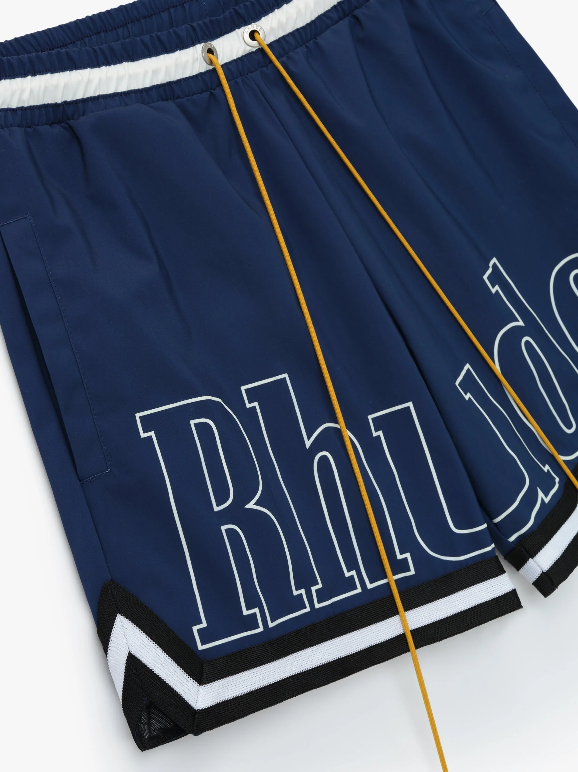 RHUDE MEN'S BASKETBALL LOGO SWIM SHORT NWT - Image 3