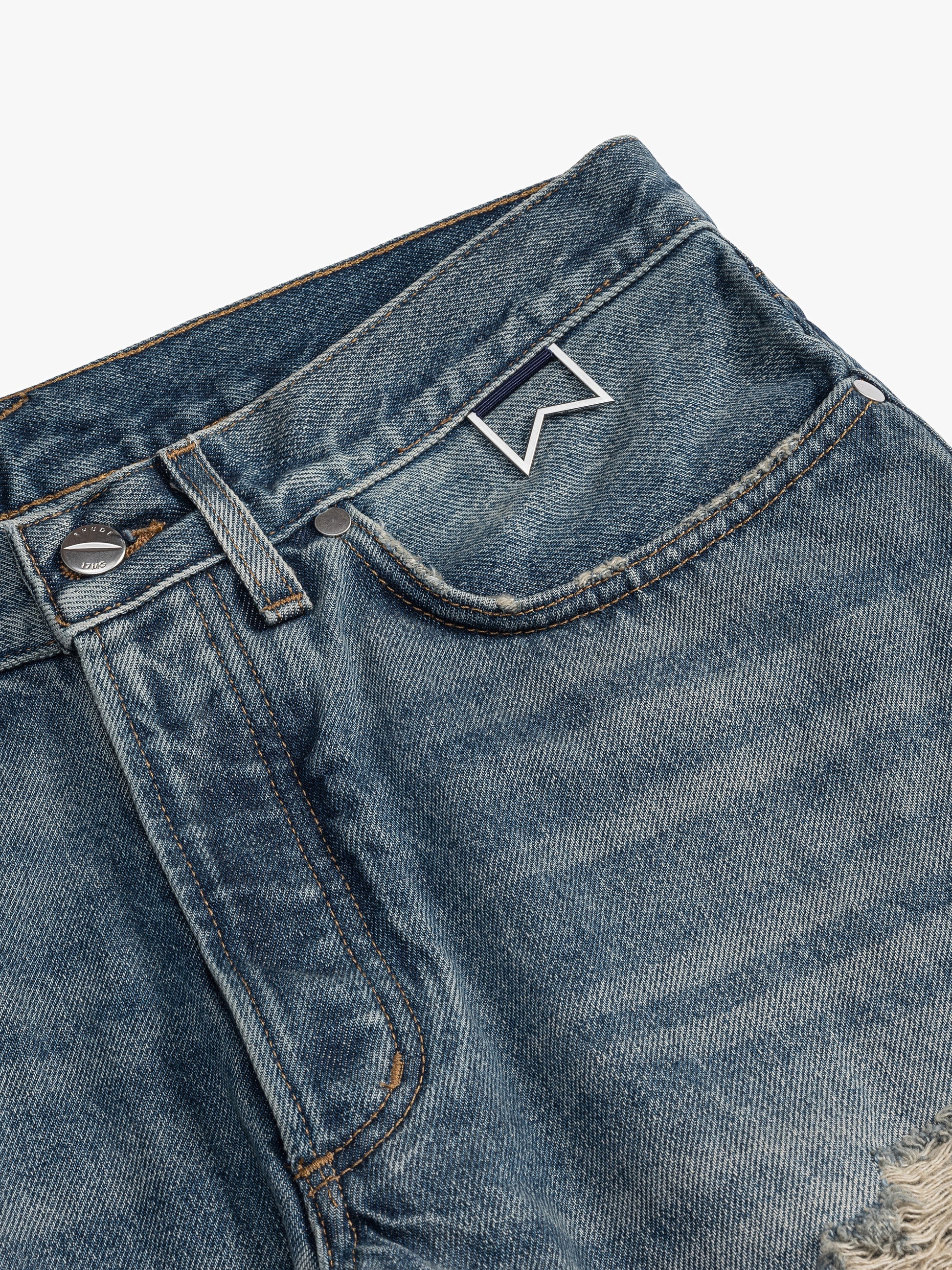 RHUDE MEN'S BEACH BUM DENIM NWT - Image 3