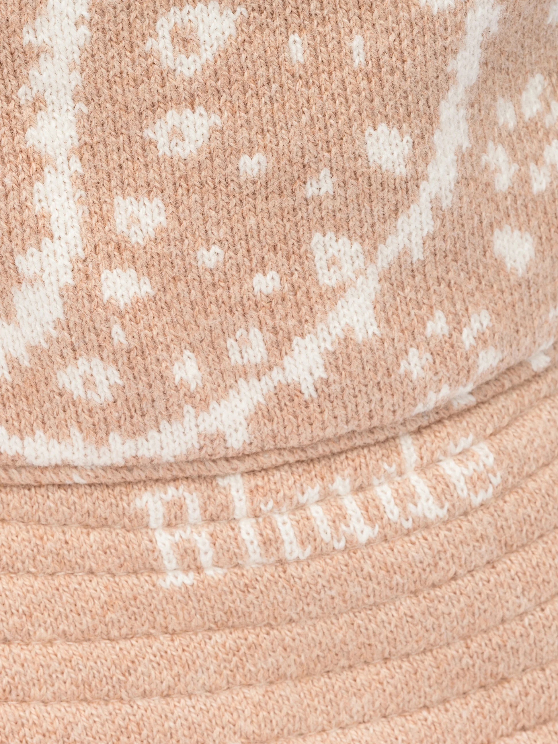 RHUDE MEN'S BEIGE CASHMERE KNIT BUCKET HAT - Image 3