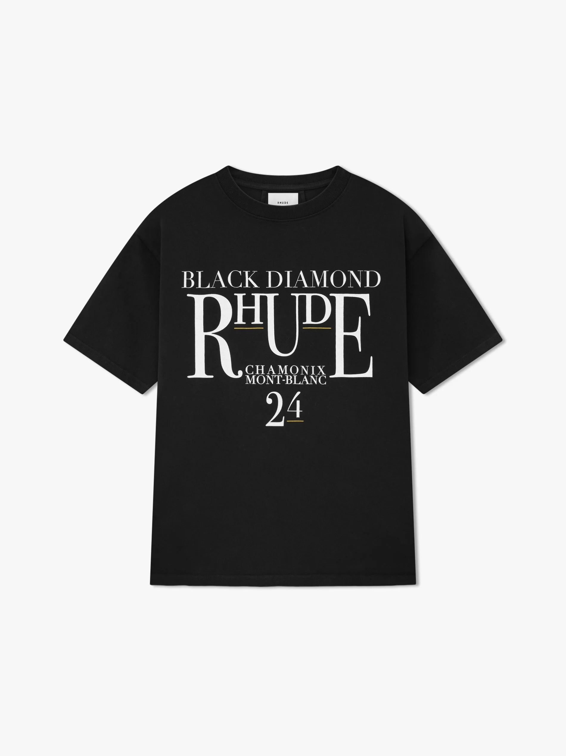 RHUDE MEN'S BLACK DIAMOND TEE NWT