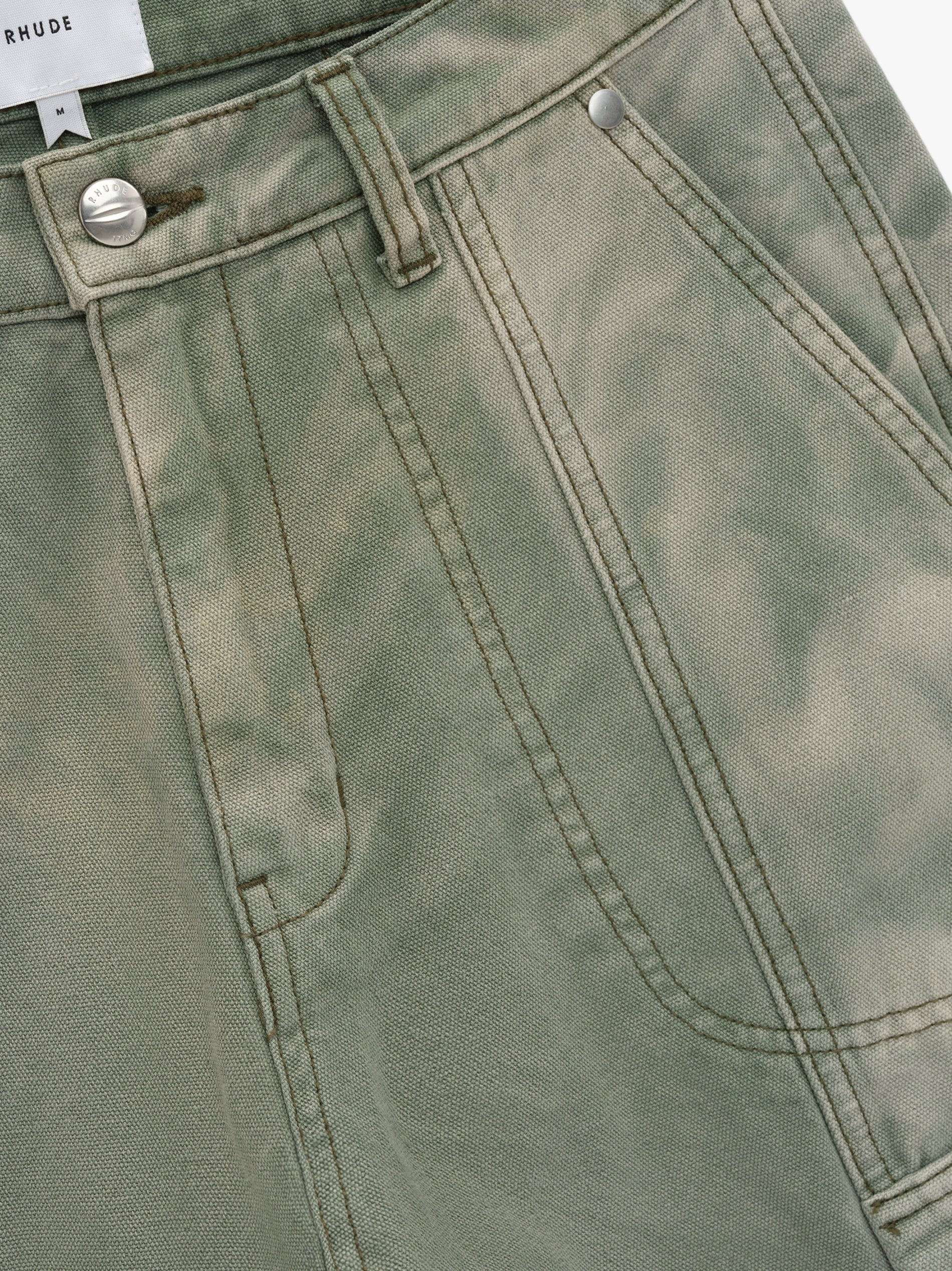 RHUDE MEN'S CANVAS CARGO PANT NWT - Image 3