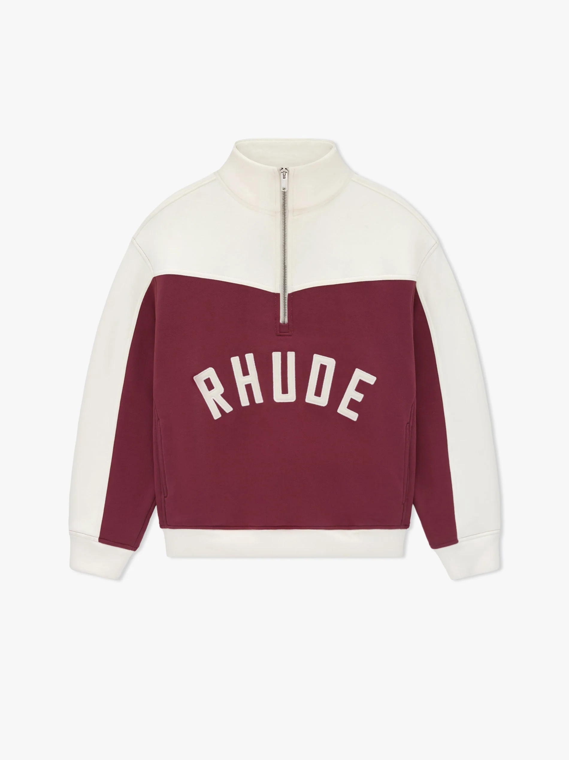 RHUDE MEN'S CHAMONIX QUARTER ZIP NWT