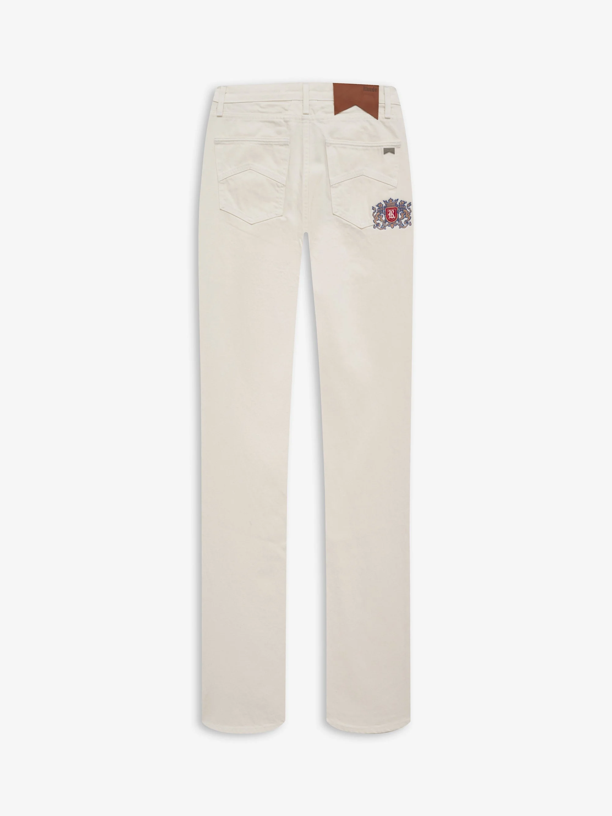 RHUDE MEN'S CLASSIC DENIM WHITE NWT - Image 2