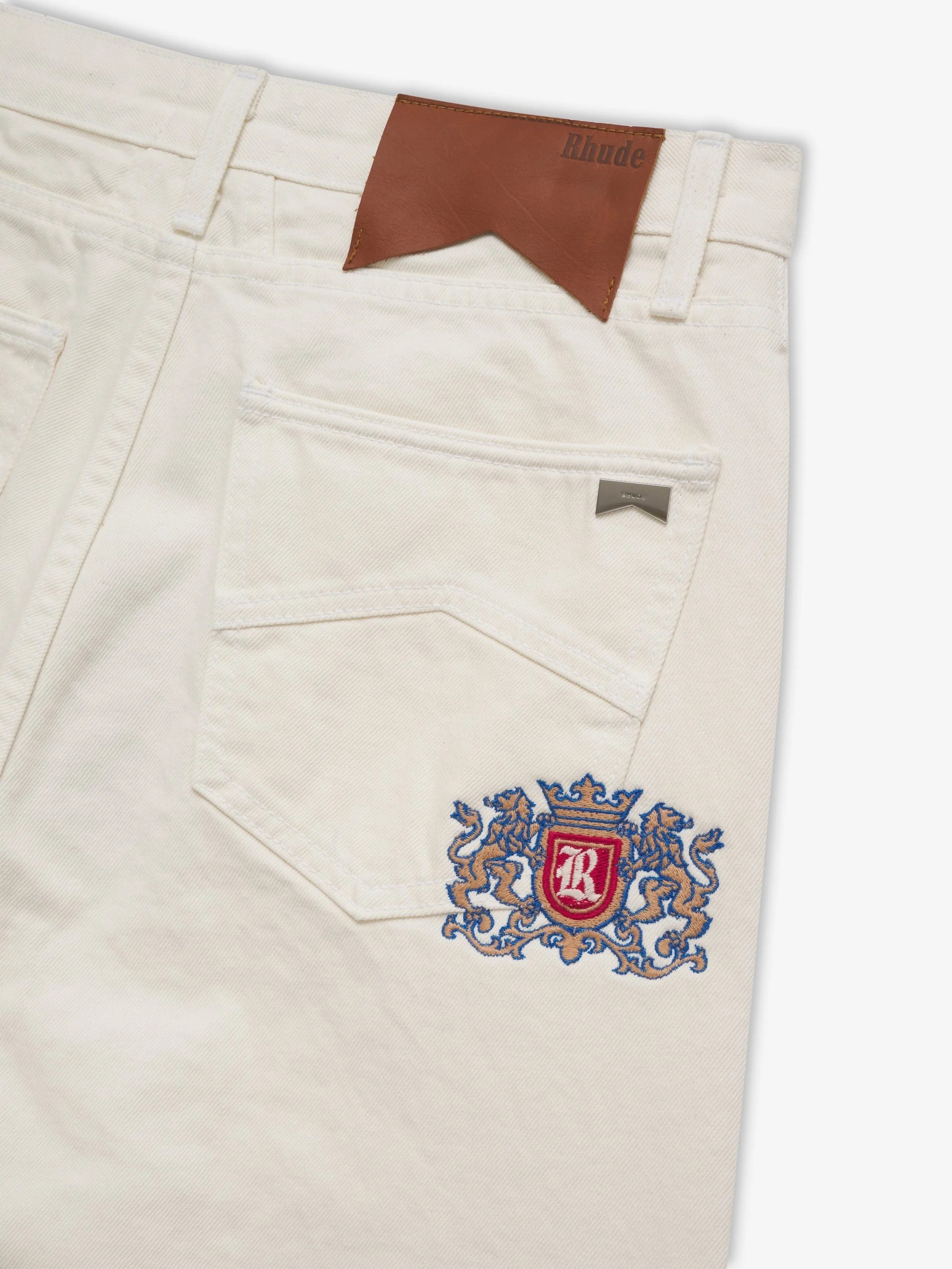 RHUDE MEN'S CLASSIC DENIM WHITE NWT - Image 3
