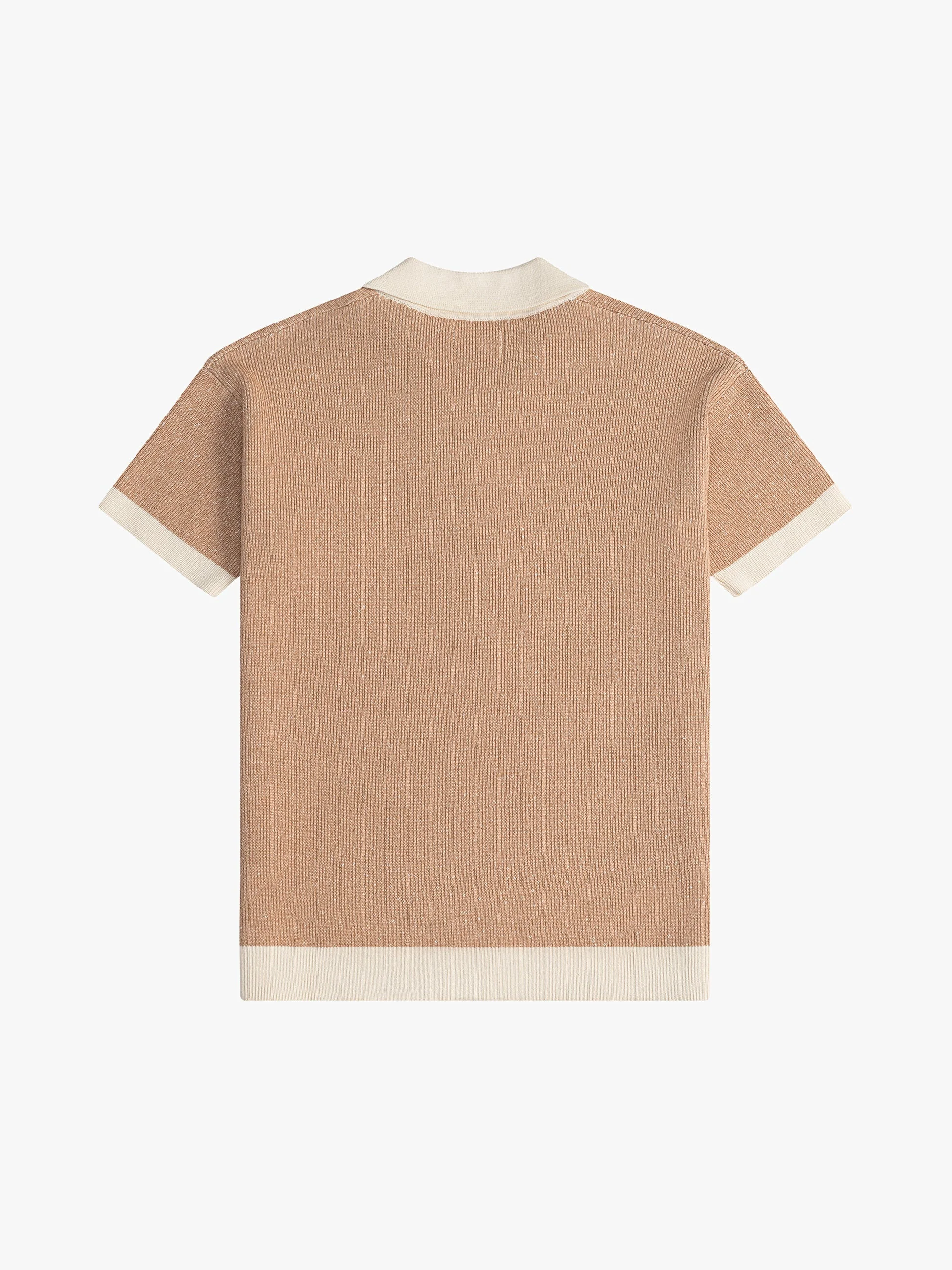RHUDE MEN'S CONTRAST KNIT BUTTON-UP POLO NWT - Image 2