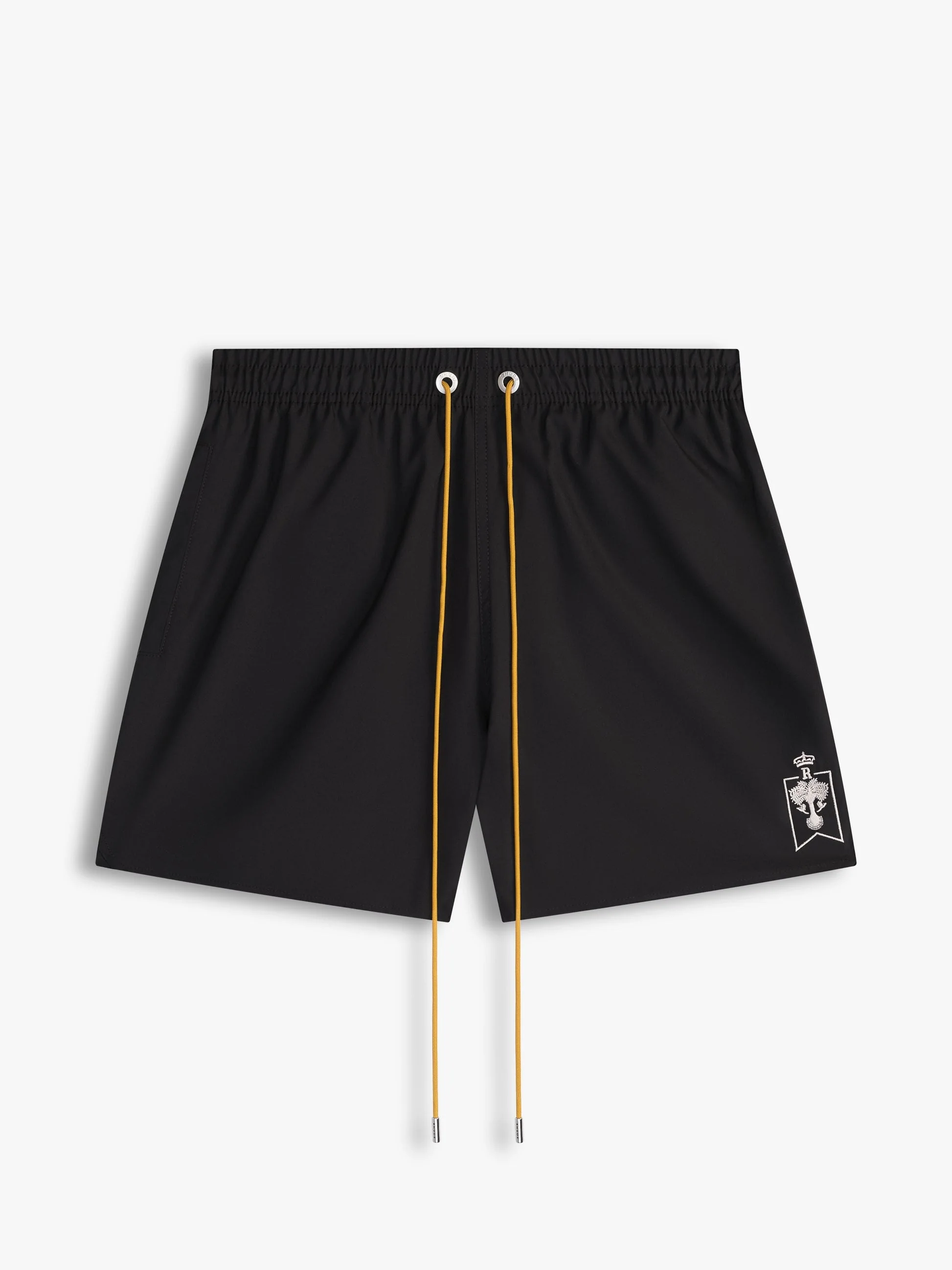 RHUDE MEN'S BLACK CREST SWIM SHORTS
