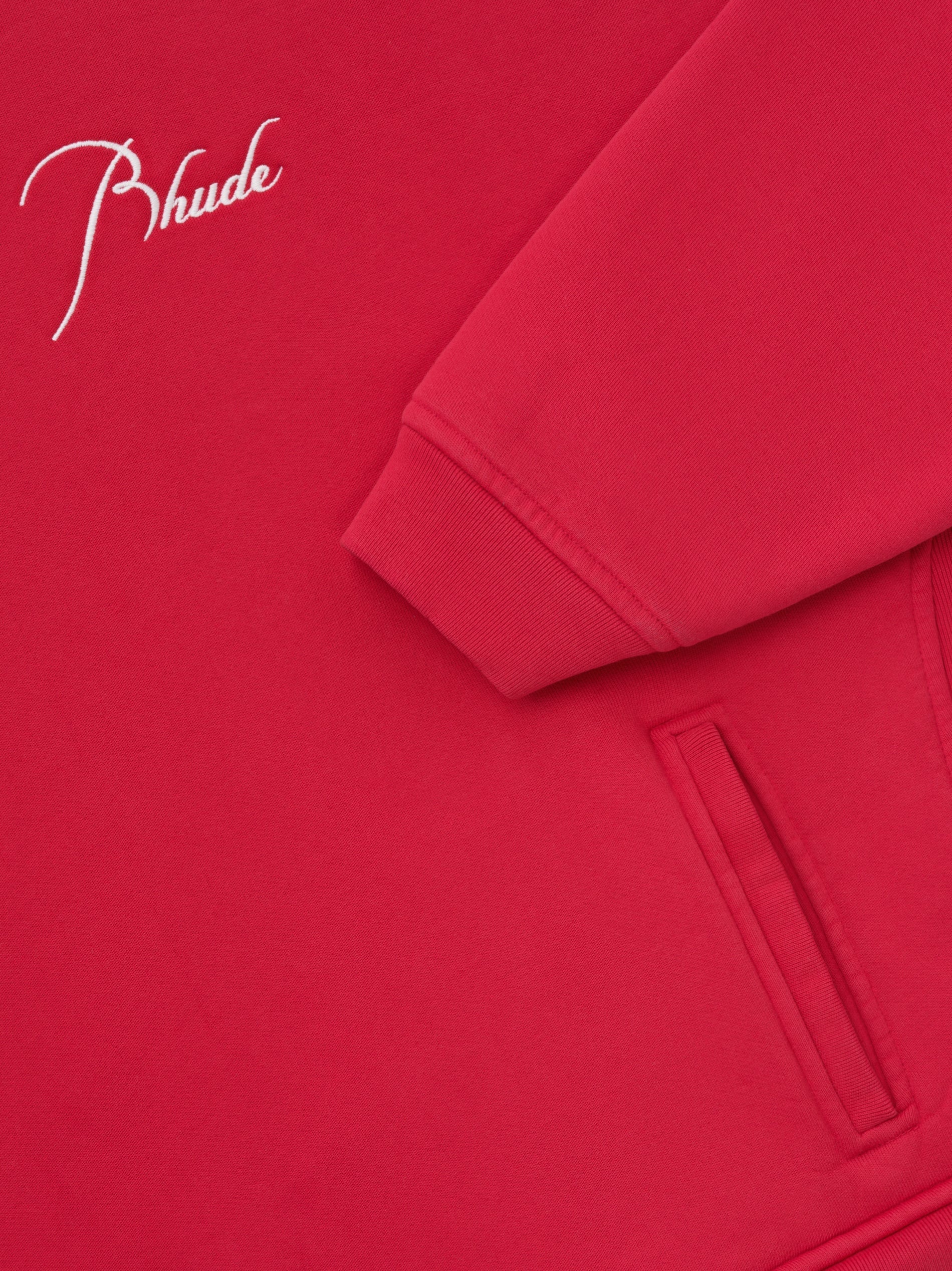 RHUDE MEN'S CREWNECK VTG RED NWT - Image 3