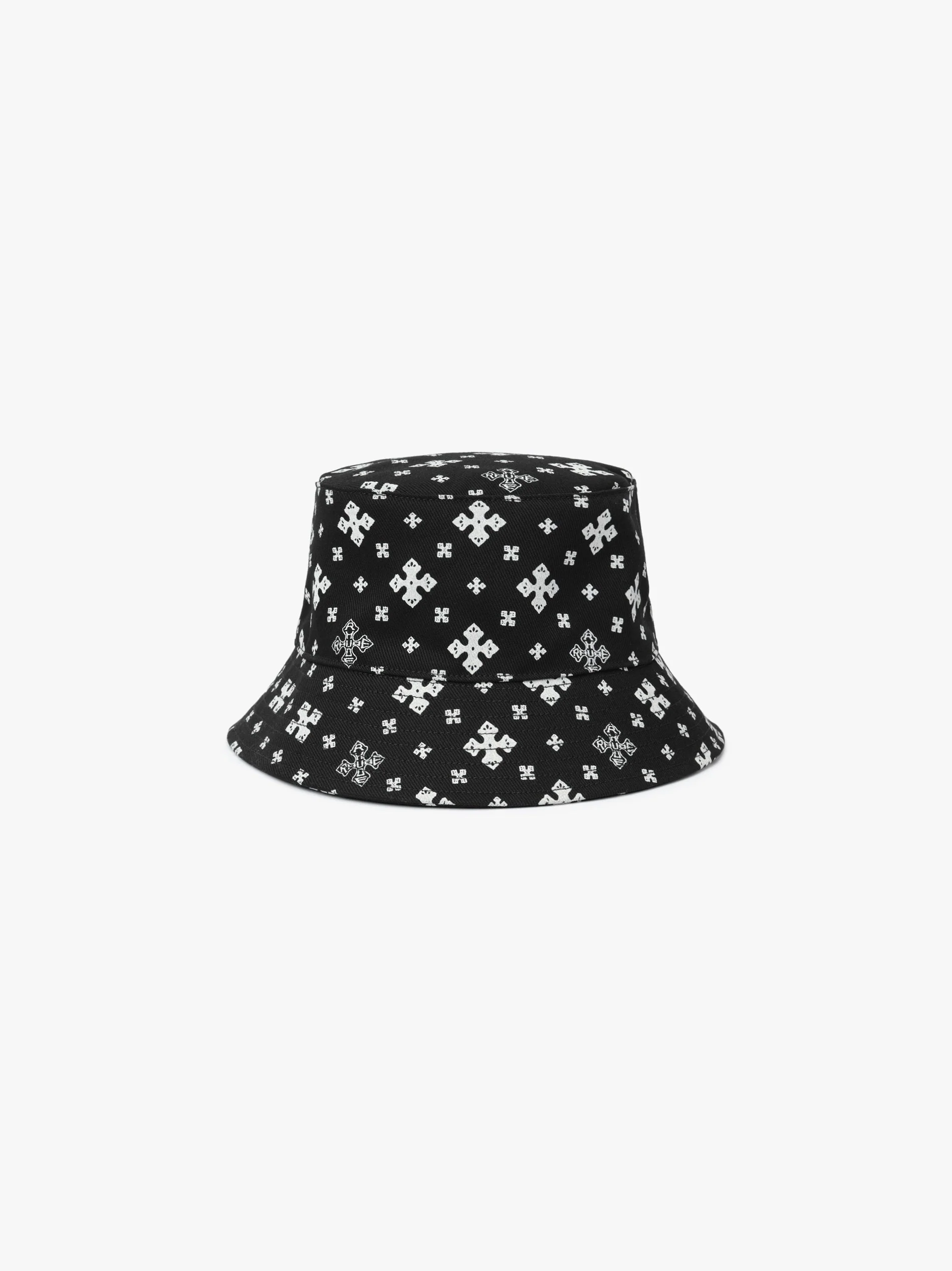 RHUDE MEN'S CROSS BANDDANA BUCKET HAT NWT