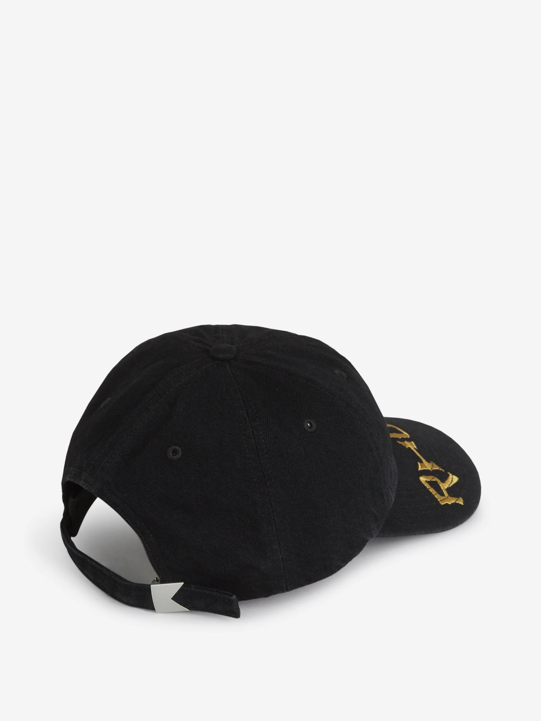 RHUDE MEN'S CROSS DENIM 6-PANEL HAT NWT - Image 3