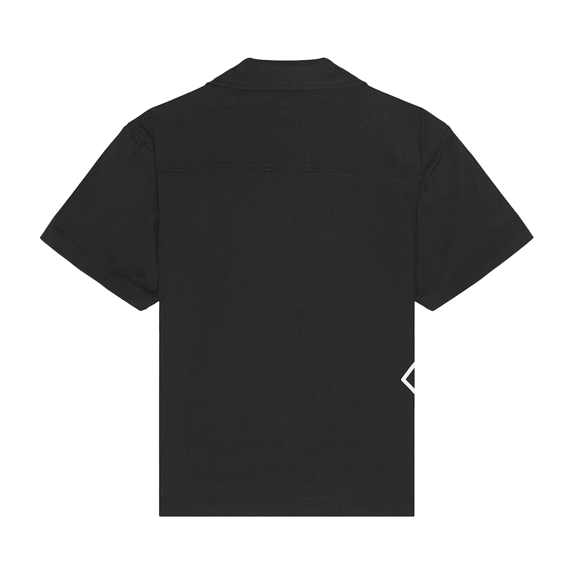 RHUDE MEN'S BLACK SNAP SHIRT WITH LOGO DETAIL - Image 2