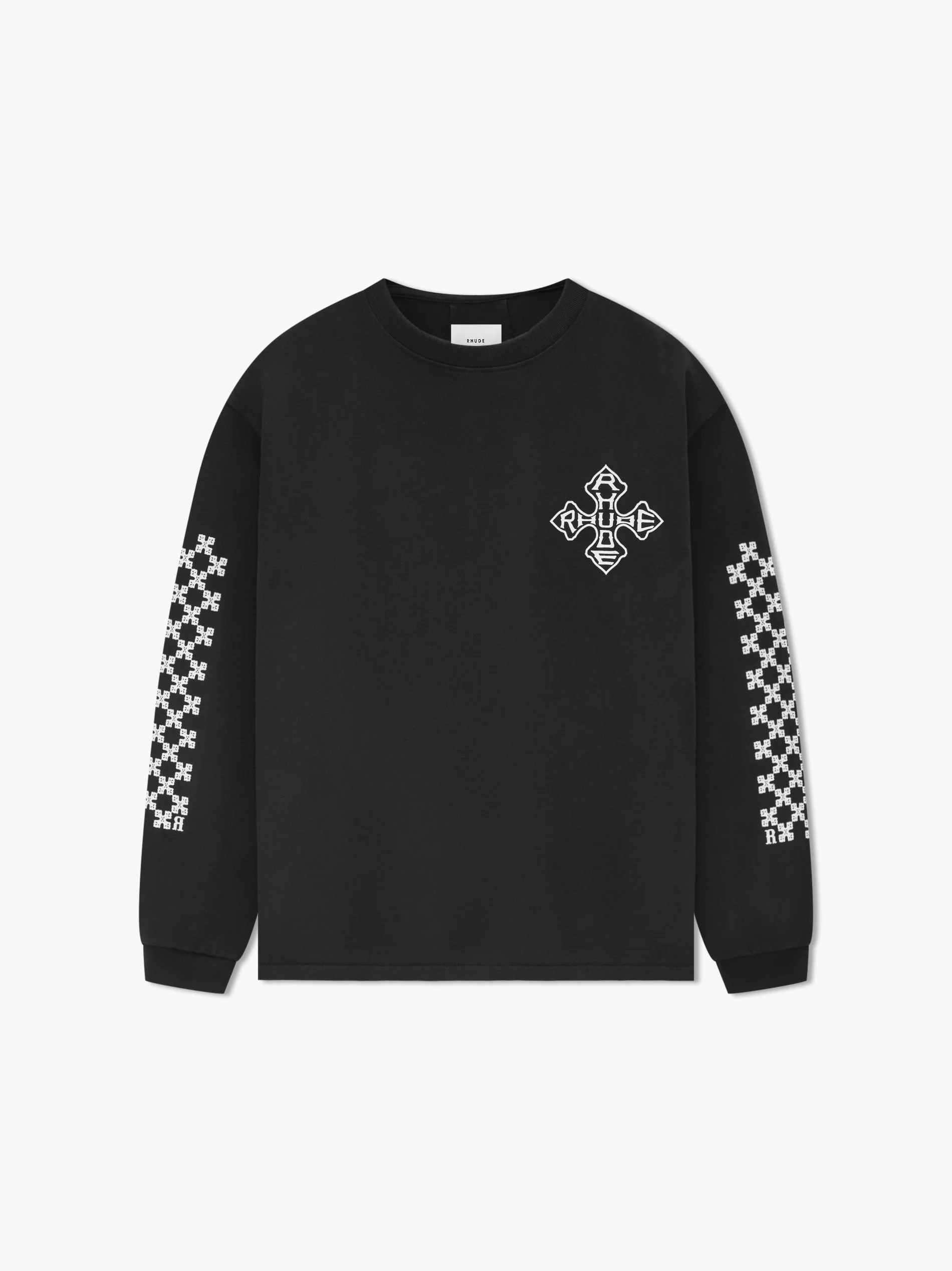 RHUDE MEN'S CROSS LS TEE NWT