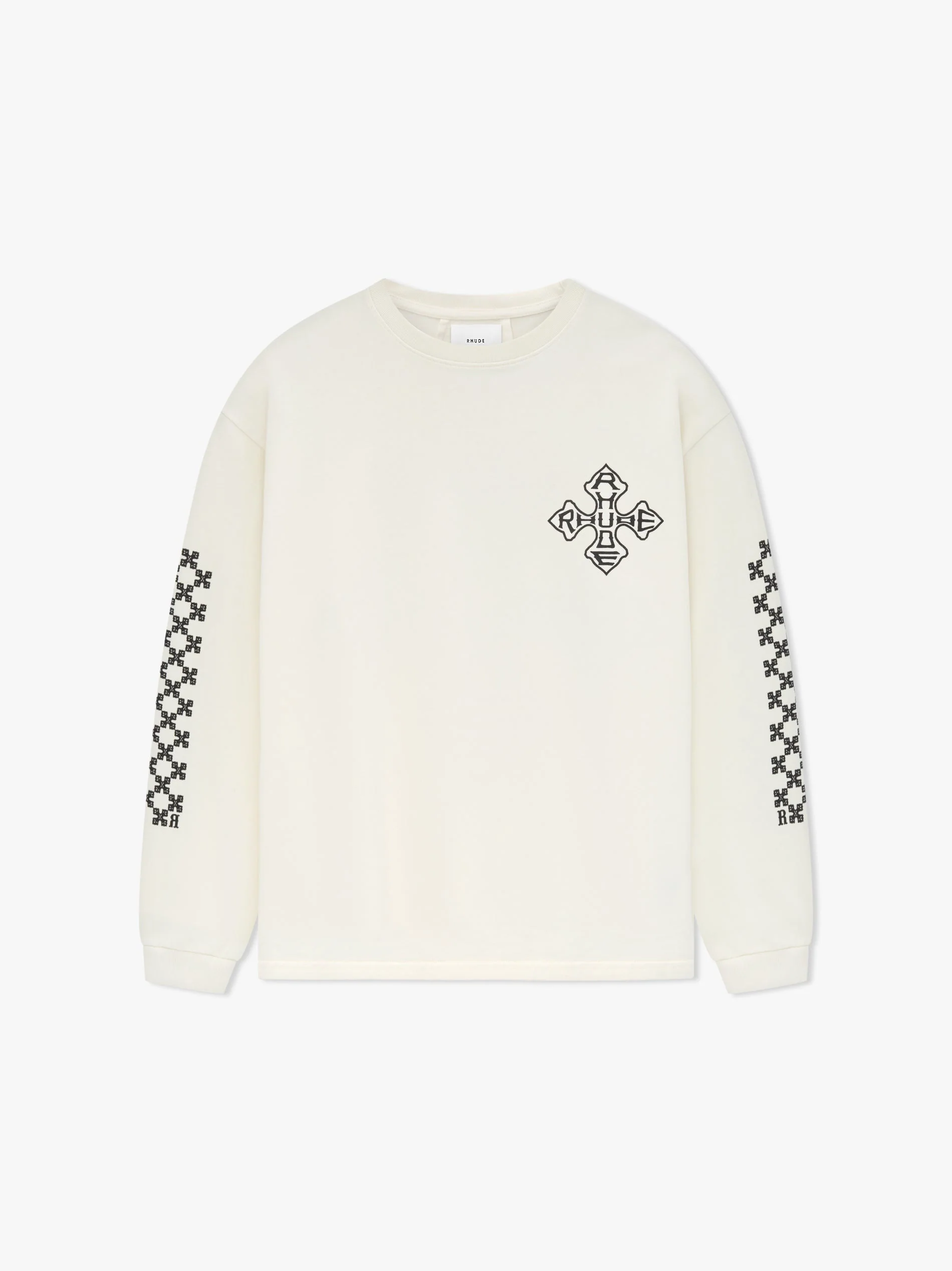 RHUDE MEN'S CROSS LS TEE NWT