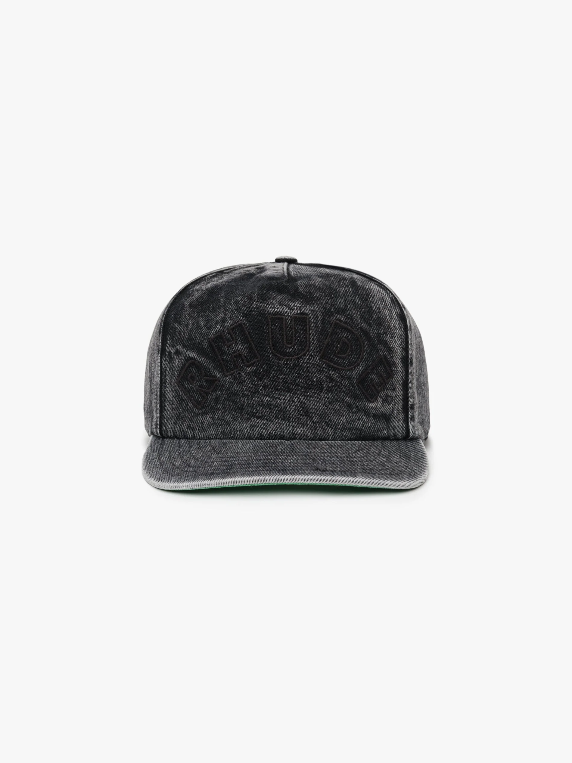 RHUDE MEN'S DENIM ARC LOGO HAT NWT