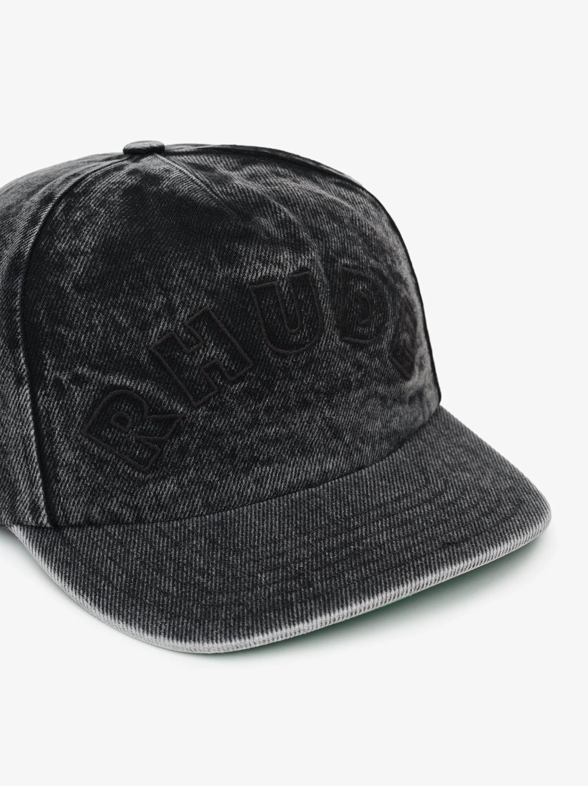 RHUDE MEN'S DENIM ARC LOGO HAT NWT - Image 3