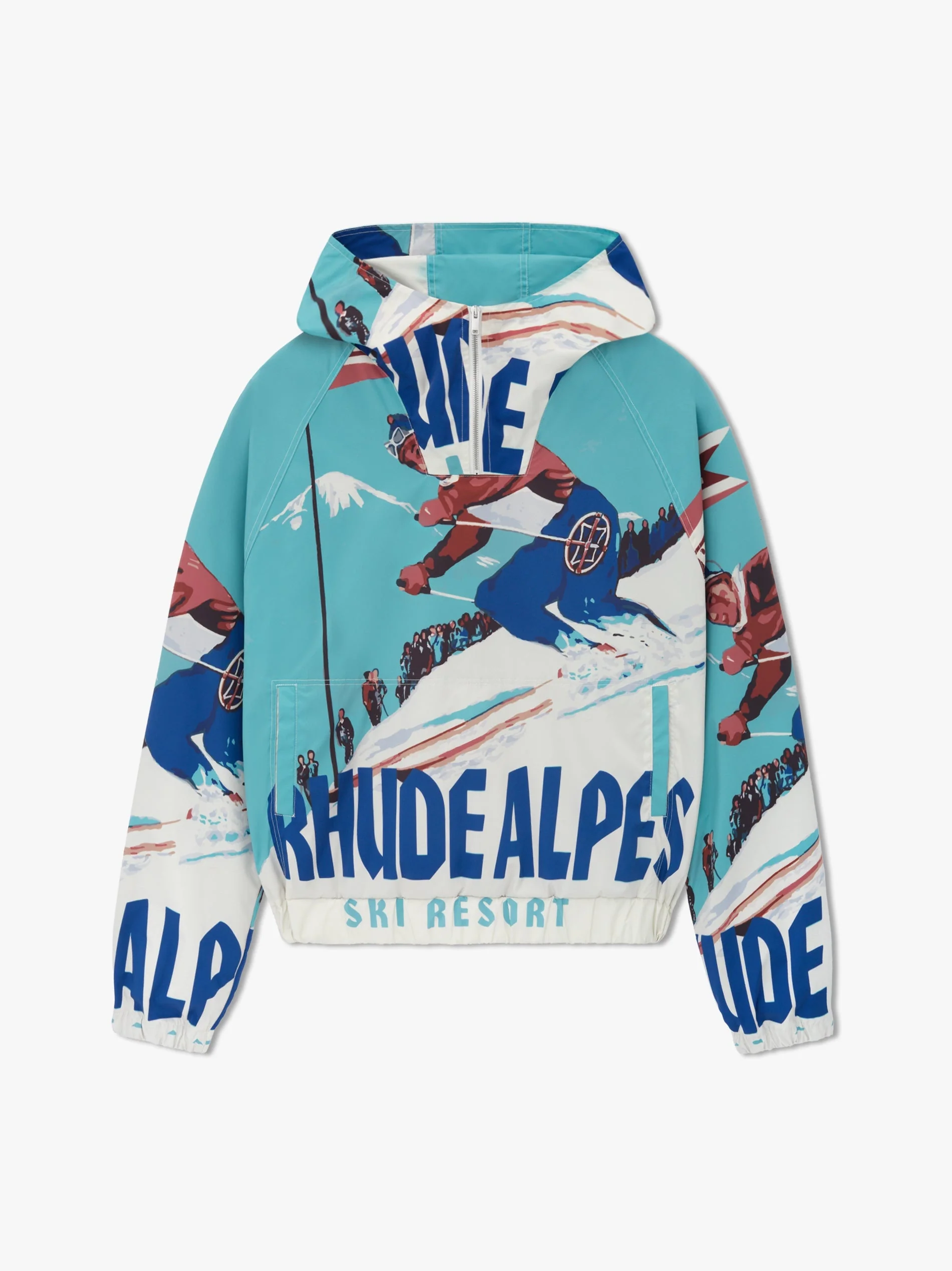 RHUDE MEN'S DEUX RESORT ANORAK JACKET NWT