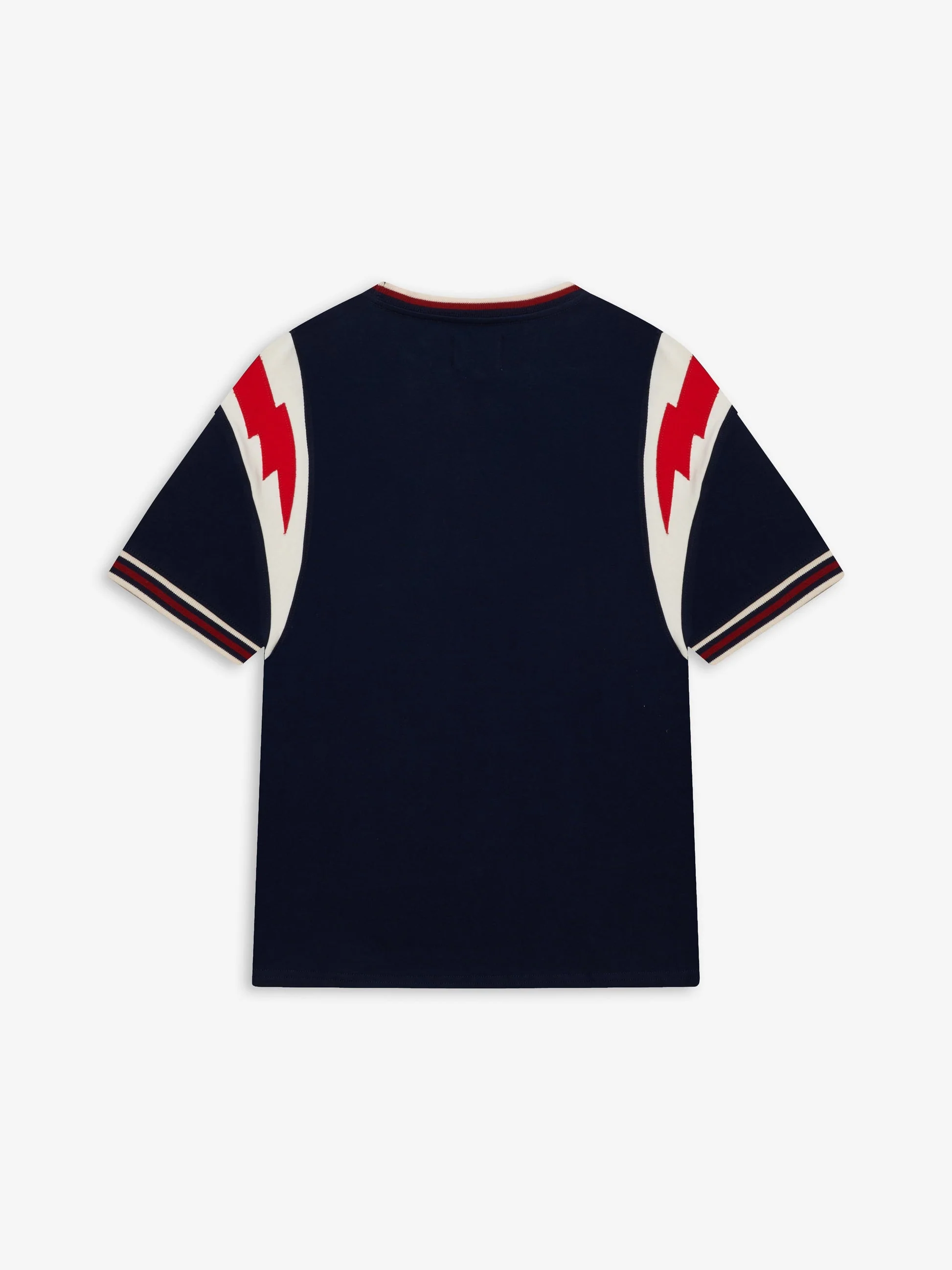 RHUDE MEN'S NAVY GRAPHIC RINGER TEE - Image 3
