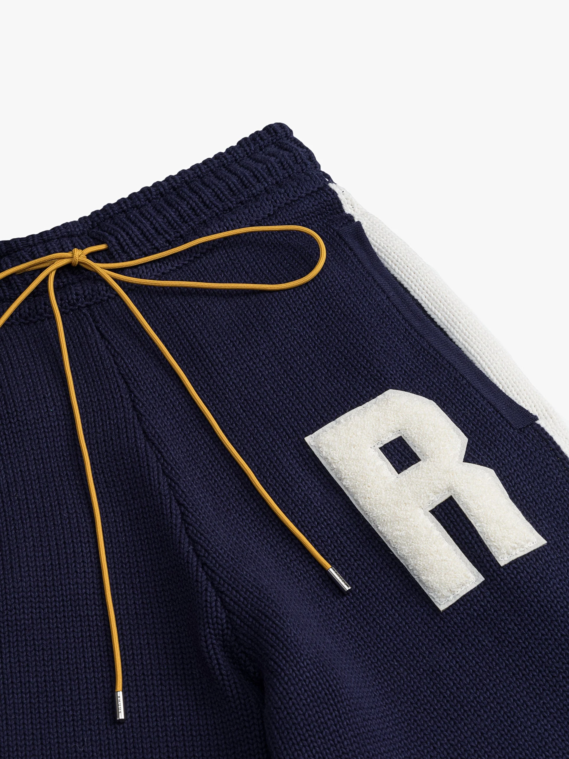 RHUDE MEN'S NAVY CASHMERE KNIT TROUSERS - Image 3