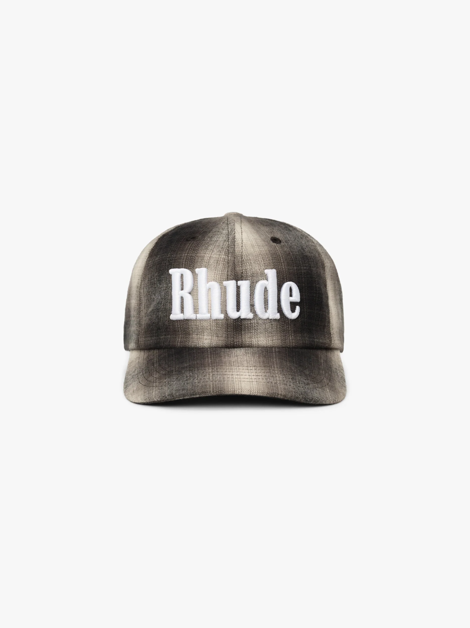 RHUDE MEN'S LOGO FLANNEL 6-PANEL HAT NWT