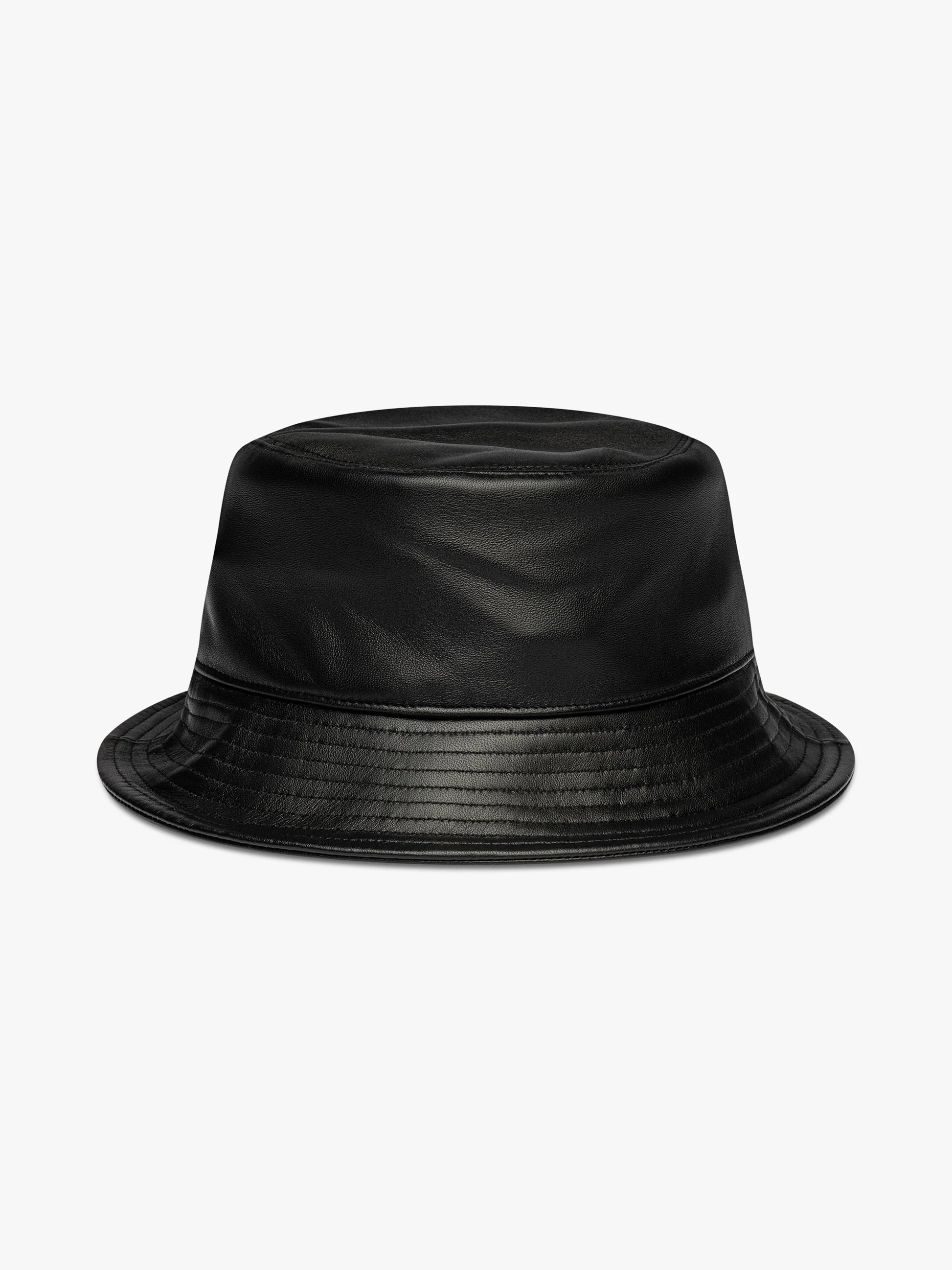 RHUDE MEN'S LOGO LEATHER BUCKET HAT NWT - Image 2