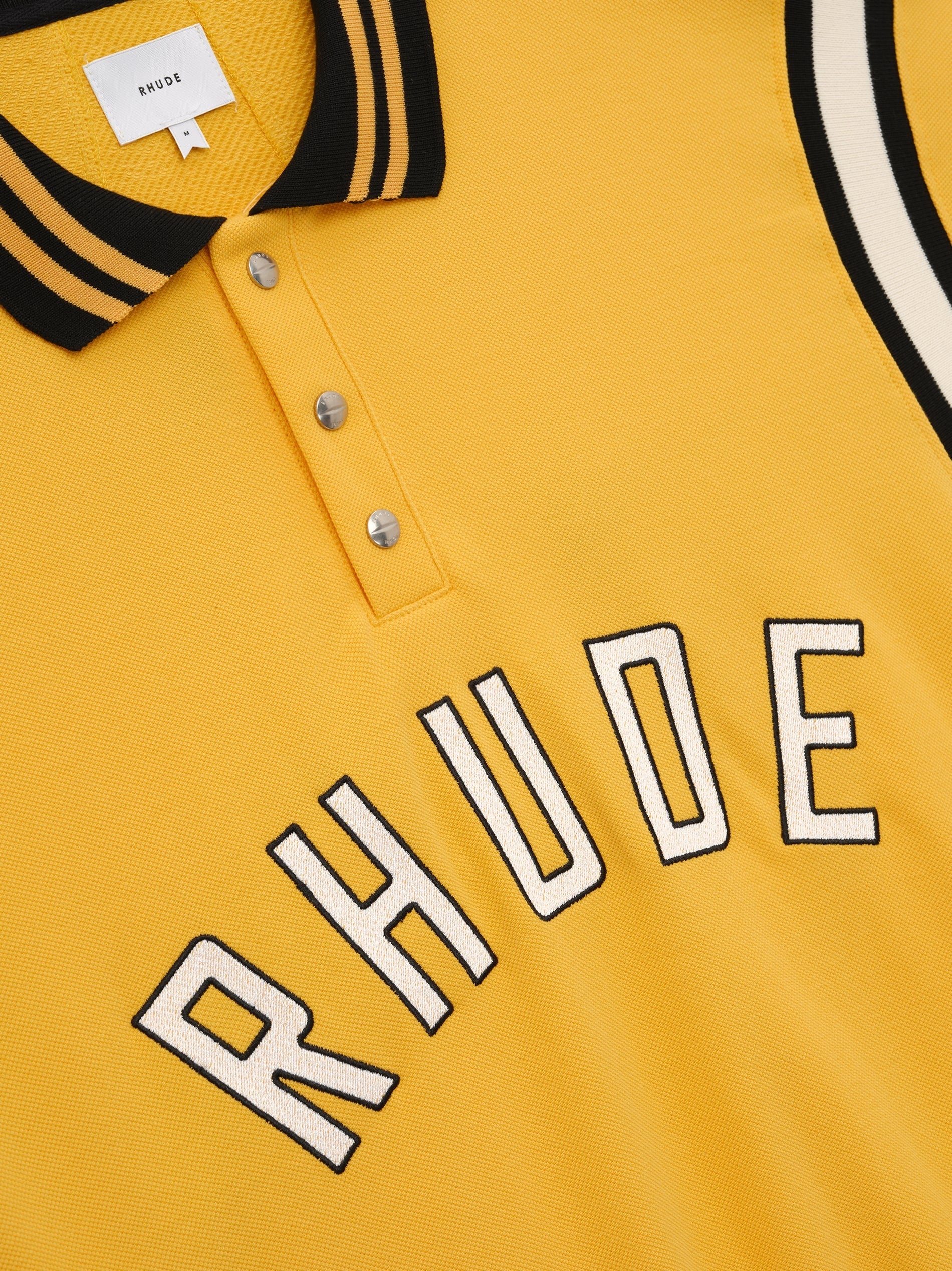 RHUDE MEN'S LS WARM UP POLO NWT - Image 3