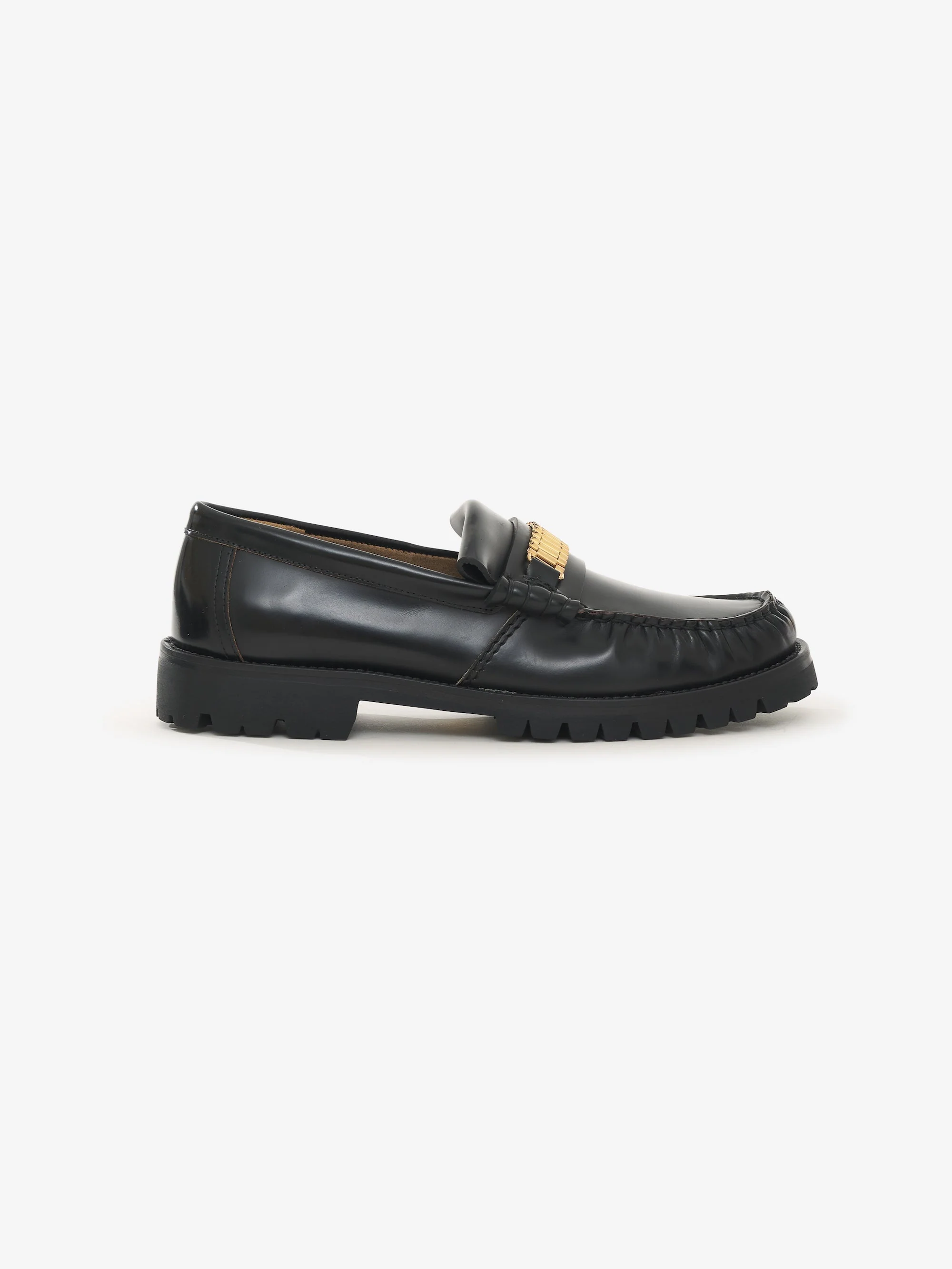 RHUDE MEN'S LUG LOAFER-BLACK NWT