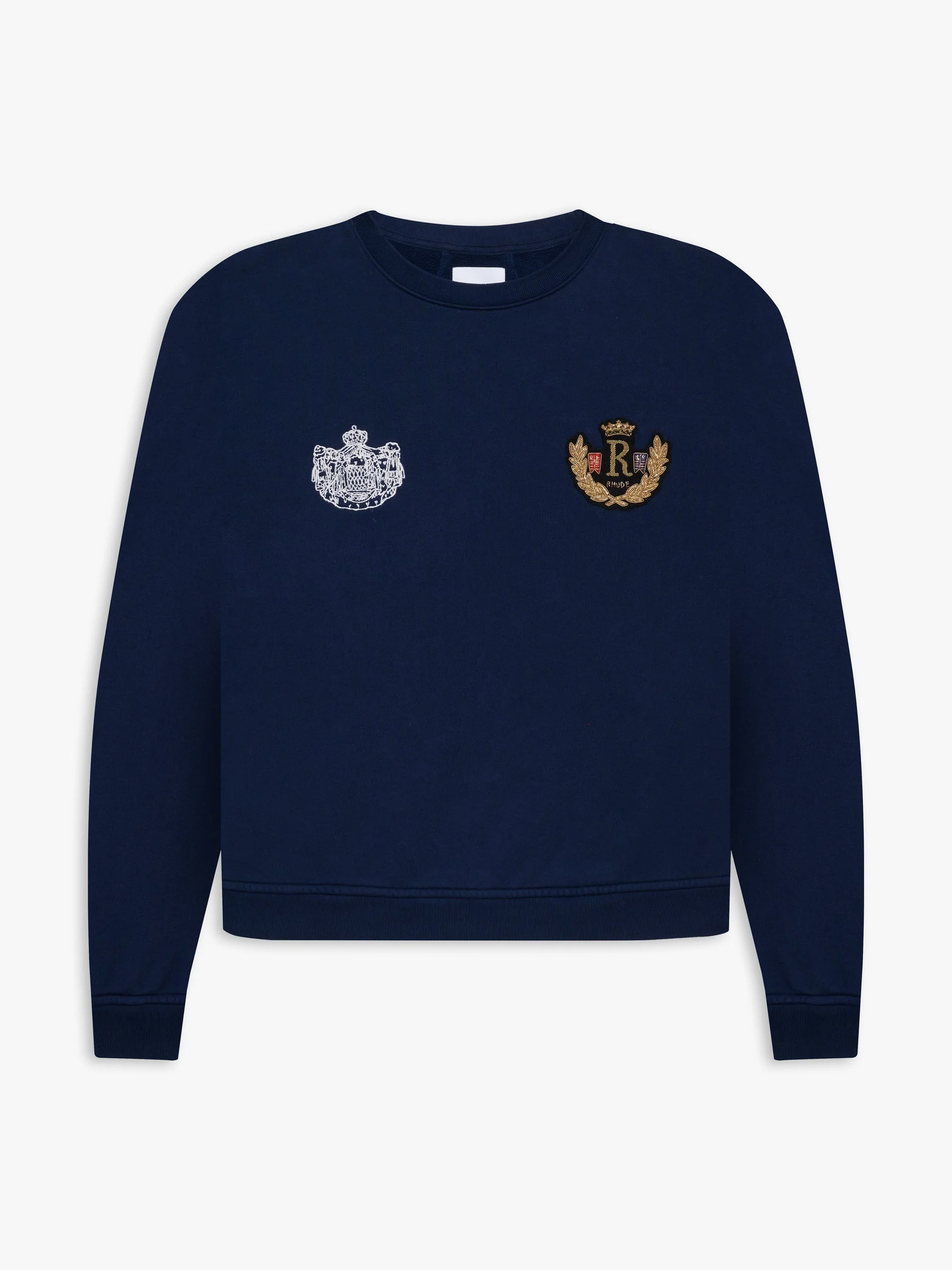 RHUDE MEN'S MONACO CREST CREWNECK NWT