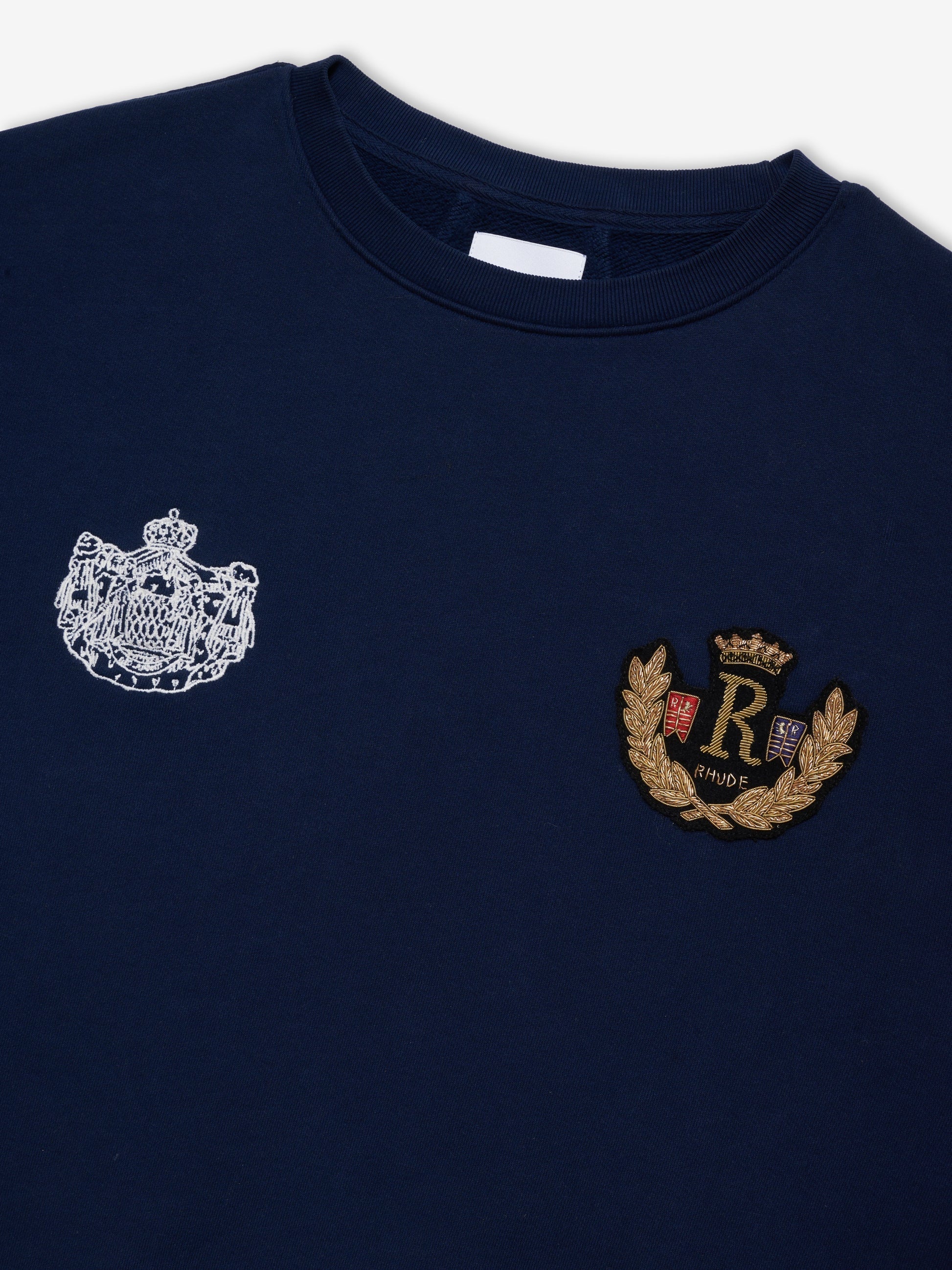 RHUDE MEN'S MONACO CREST CREWNECK NWT - Image 3