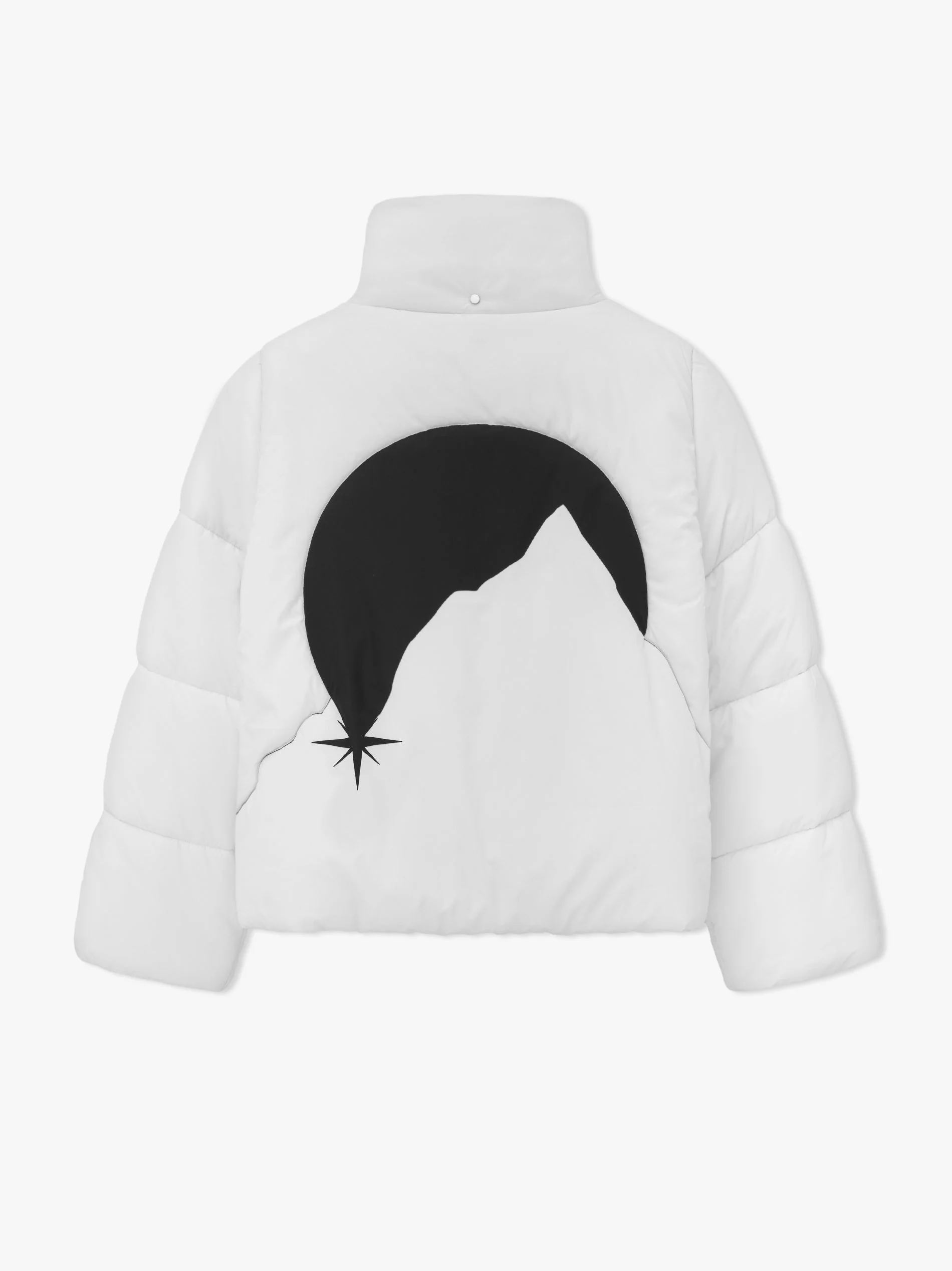 RHUDE MEN'S MOONLIGHT PUFFER JACKET WHITE/BLACK NWT - Image 3