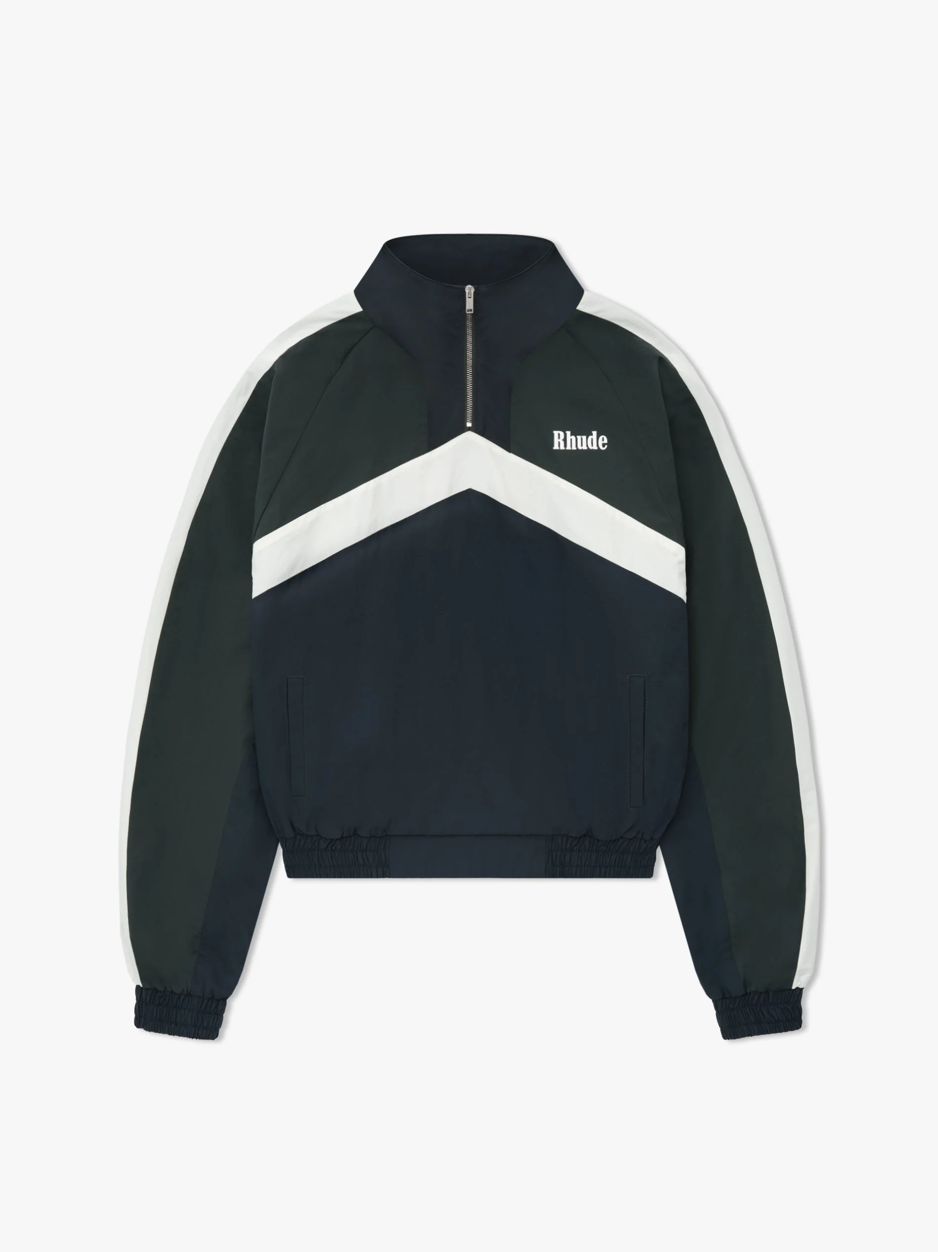 RHUDE MEN'S MOTORSPORT TRACK QUARTERZIP NWT