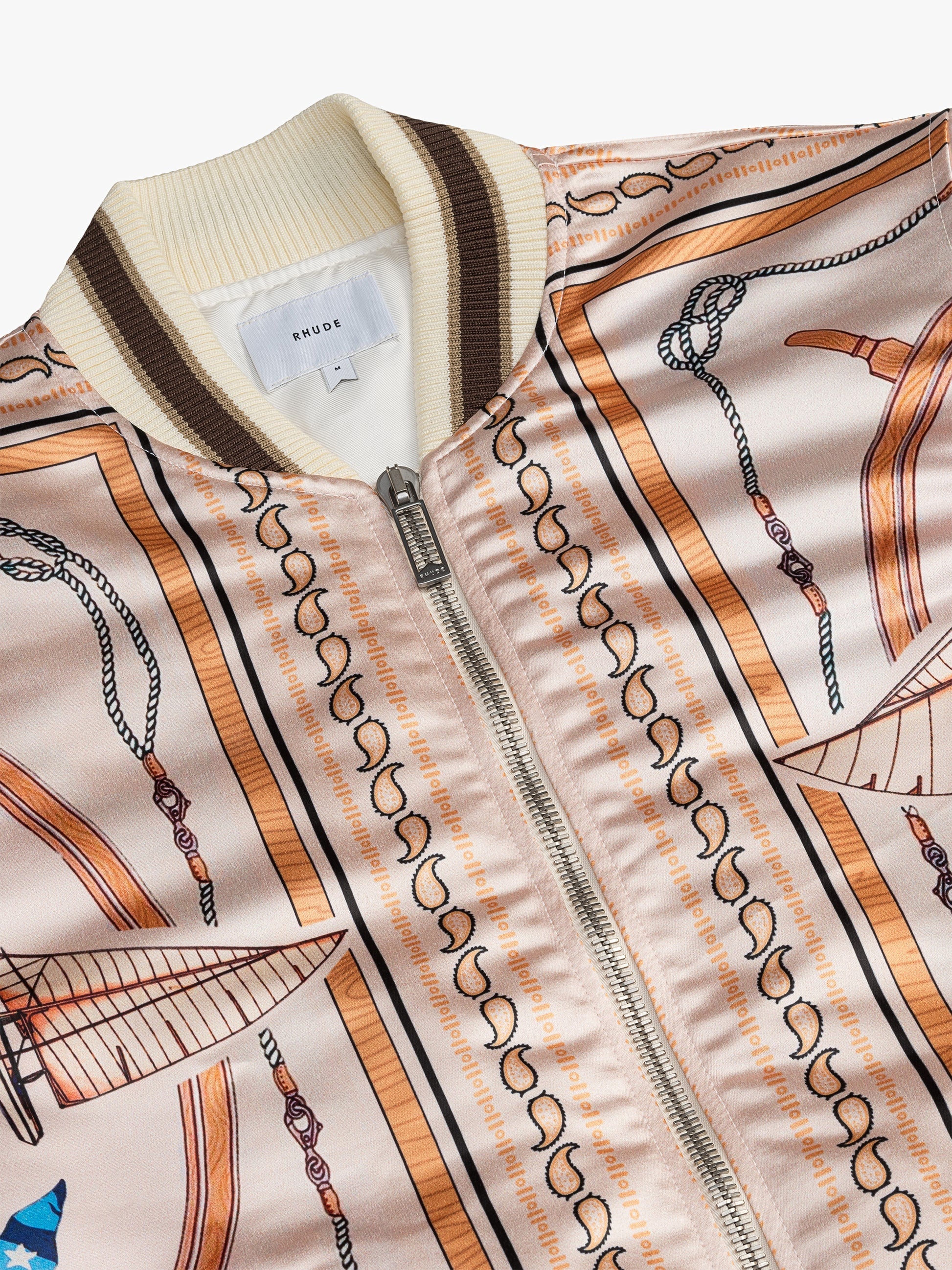 RHUDE MEN'S NAUTICA SATIN BOMBE MULTI NWT - Image 3