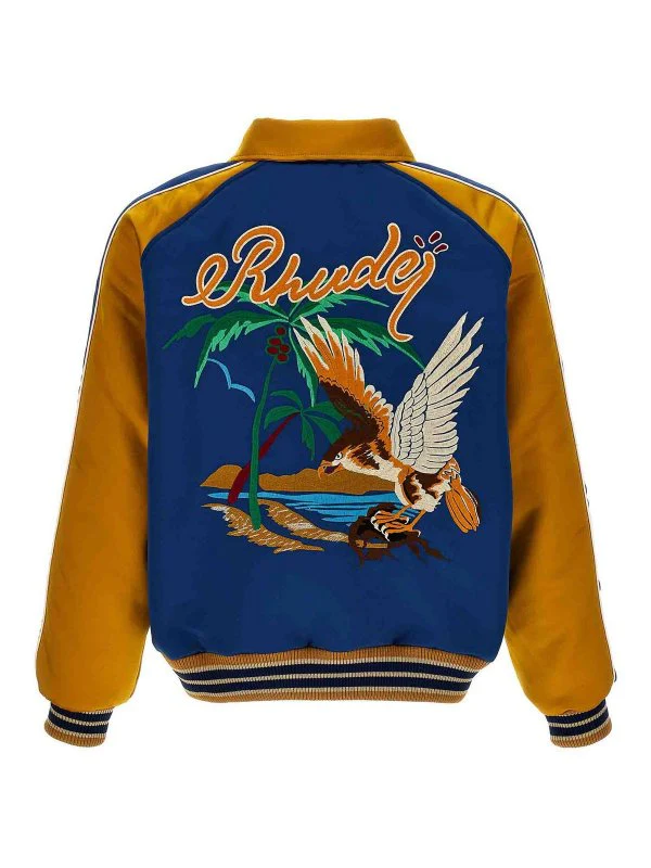 RHUDE MEN'S PALM EAGLES SOUVENIER JACKET NWT - Image 2