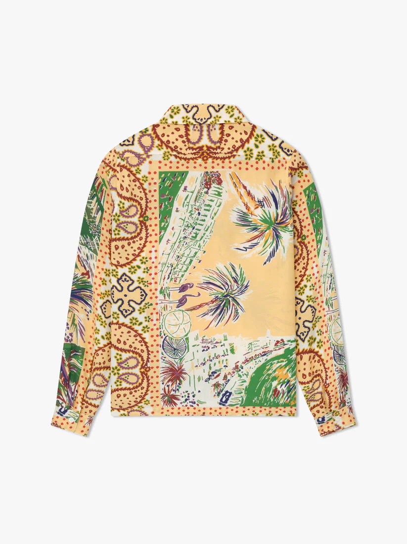 RHUDE MEN'S PALMINA SILK LS SHIRT NWT - Image 2