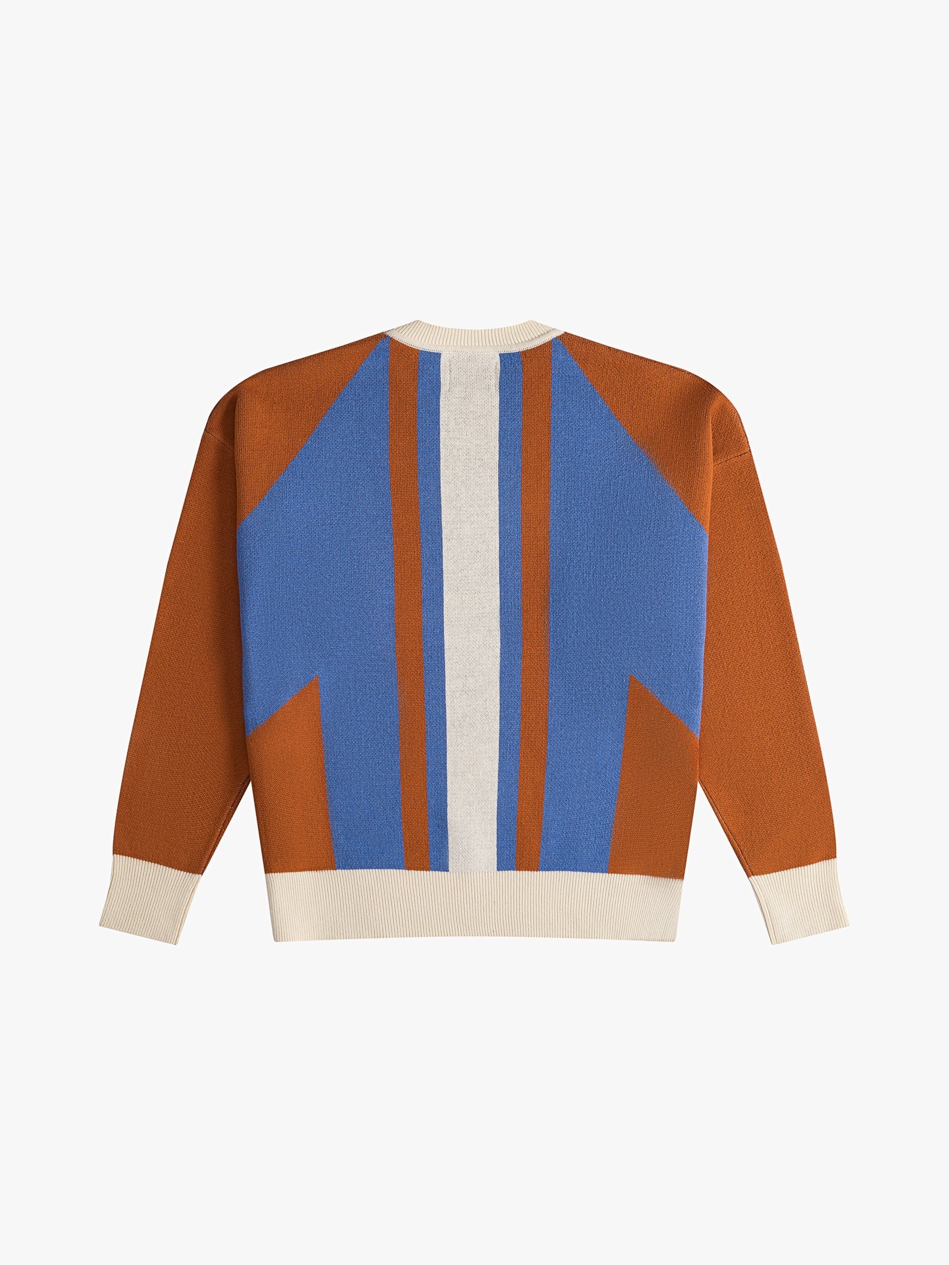 RHUDE MEN'S BRICK BLUE CASHMERE BLEND KNIT SWEATER - Image 2
