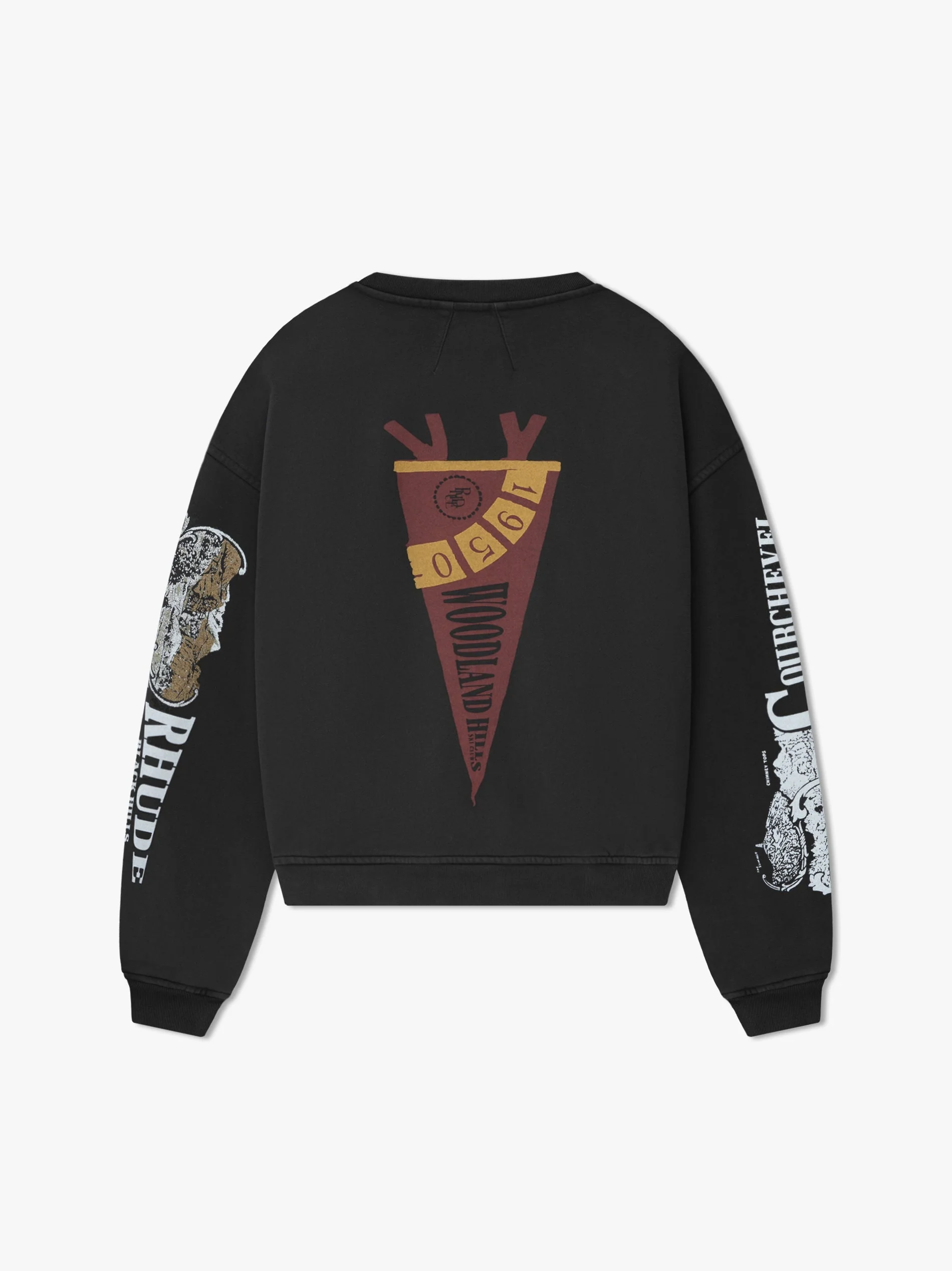 RHUDE MEN'S PENNANT FLAG CREWNECK NWT - Image 2