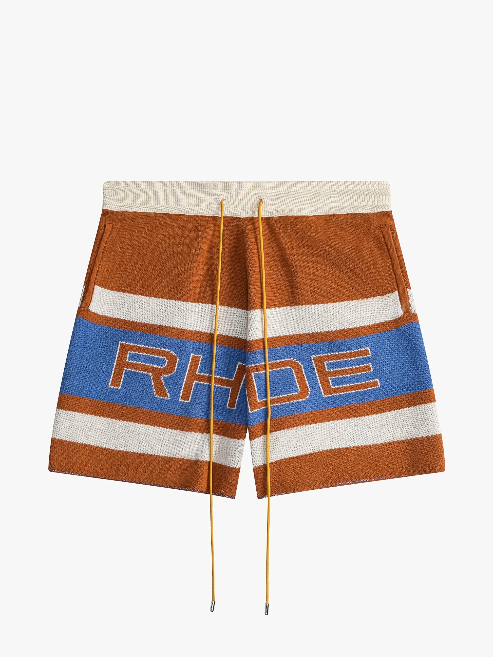 RHUDE MEN'S PRAVIL RACING KNIT SHORT NWT