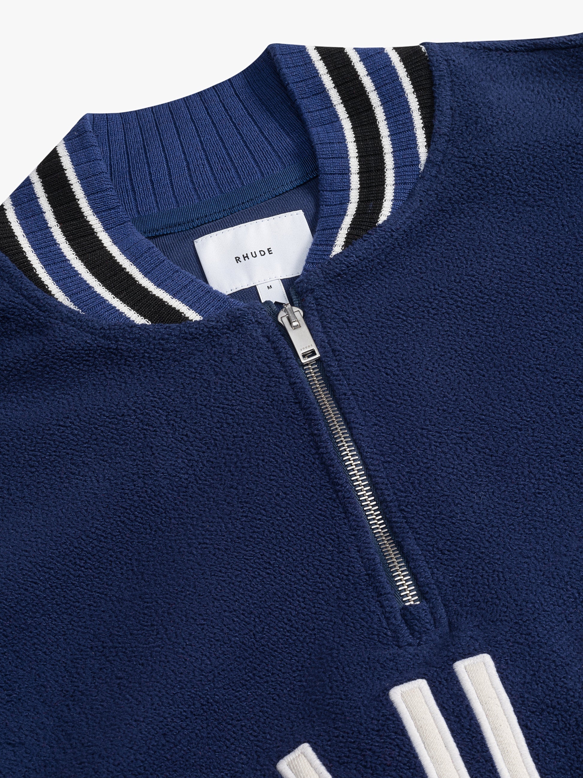RHUDE MEN'S QUARTER-ZIP VARSITY NWT - Image 3