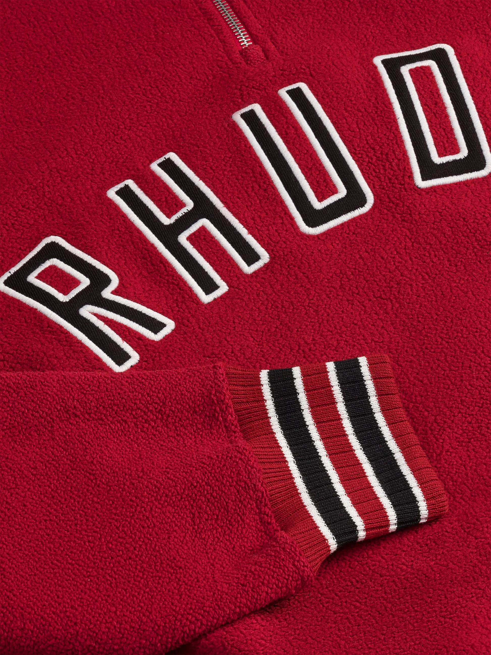 RHUDE MEN'S QUARTER-ZIP VARSITY NWT - Image 3