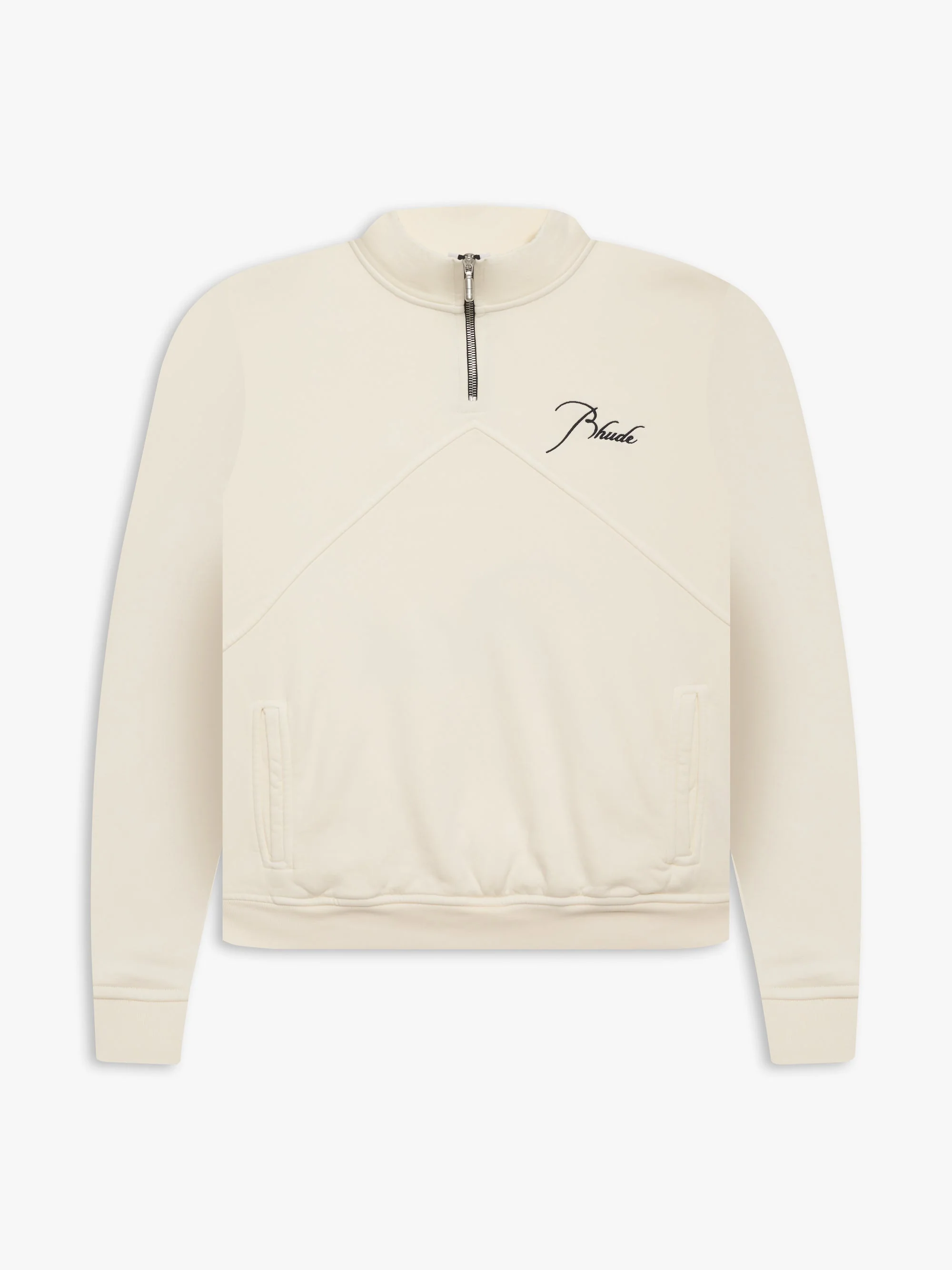 RHUDE MEN'S QUARTER ZIP VTG WHITE NWT