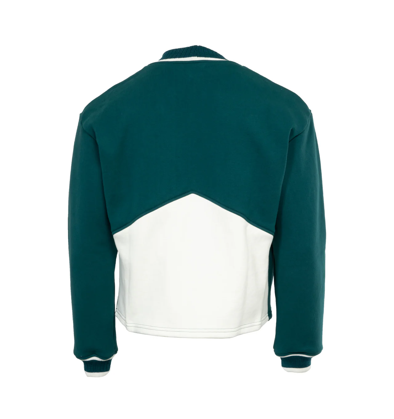 RHUDE MEN'S TEAL CREAM TERRY CARDIGAN SWEATER - Image 2