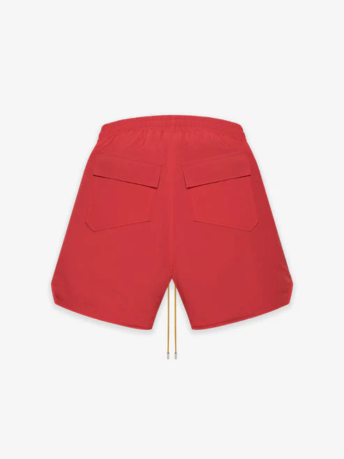 RHUDE MEN'S RED LOGO SHORTS NWT - Image 2