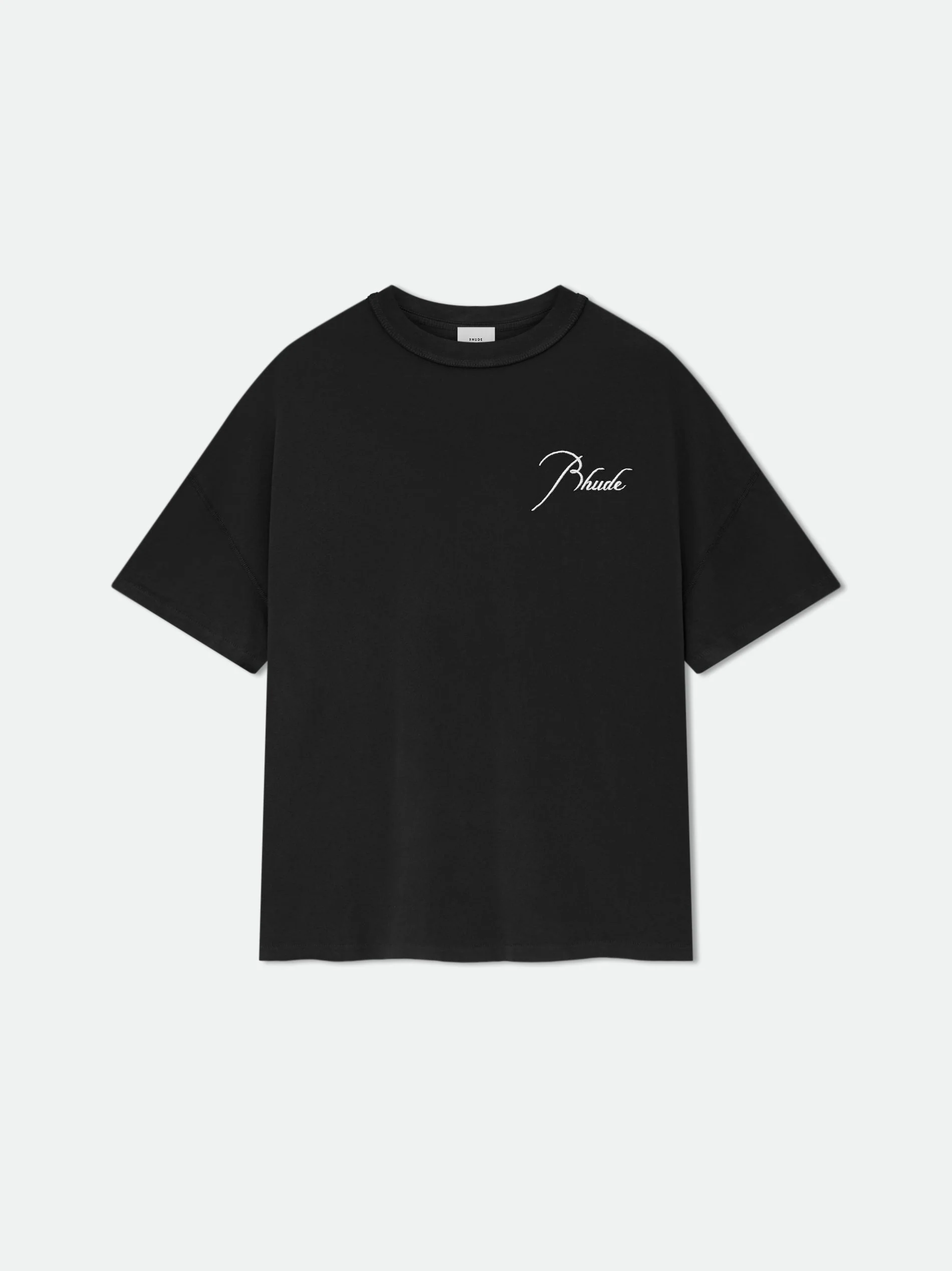 RHUDE MEN'S REVERSE TEE VTG BLACK NWT
