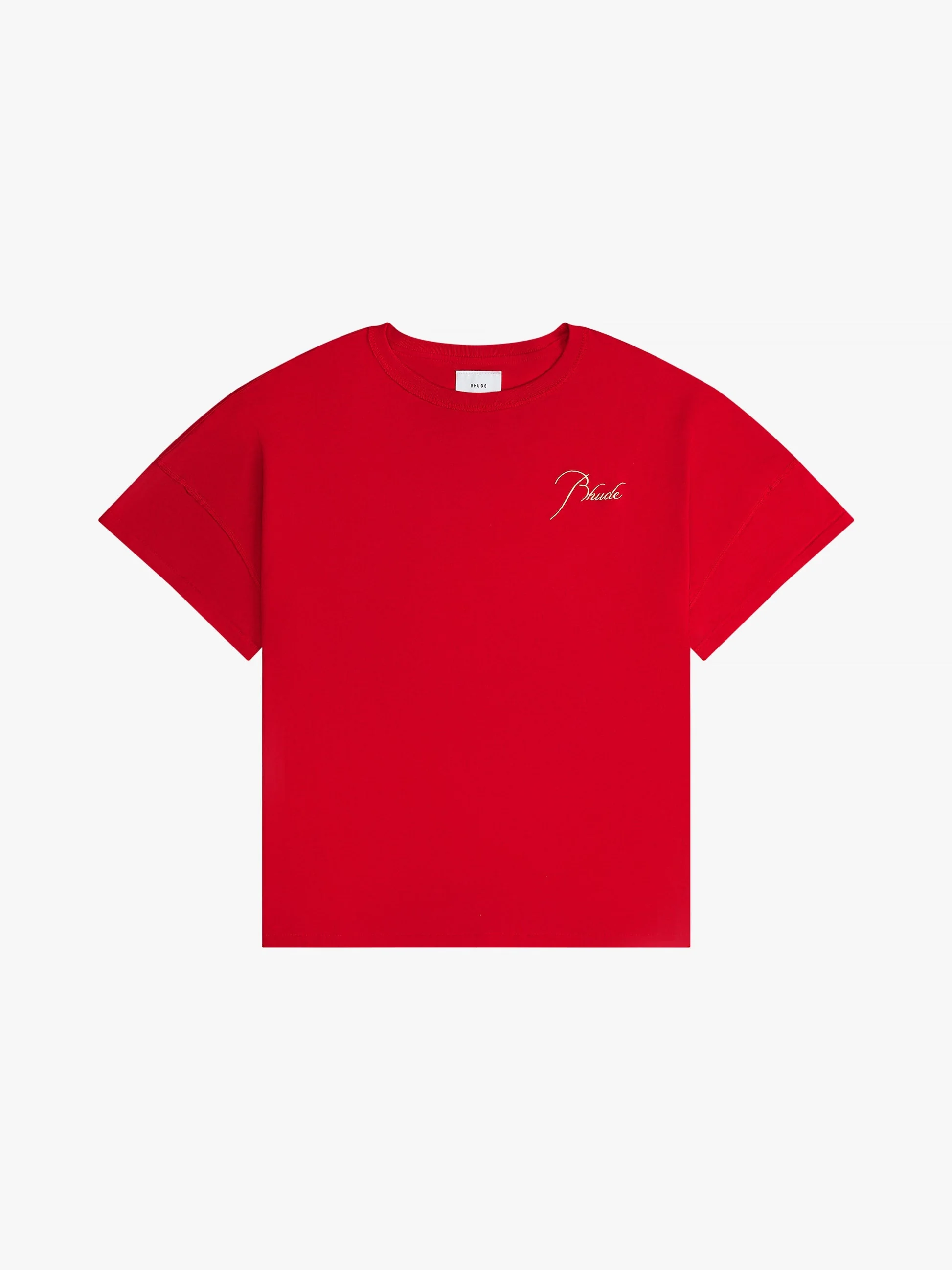 RHUDE MEN'S REVERSE TEE VTG RED NWT