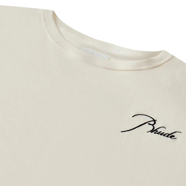 RHUDE MEN'S REVERSE TEE VTG WHITE NWT - Image 3