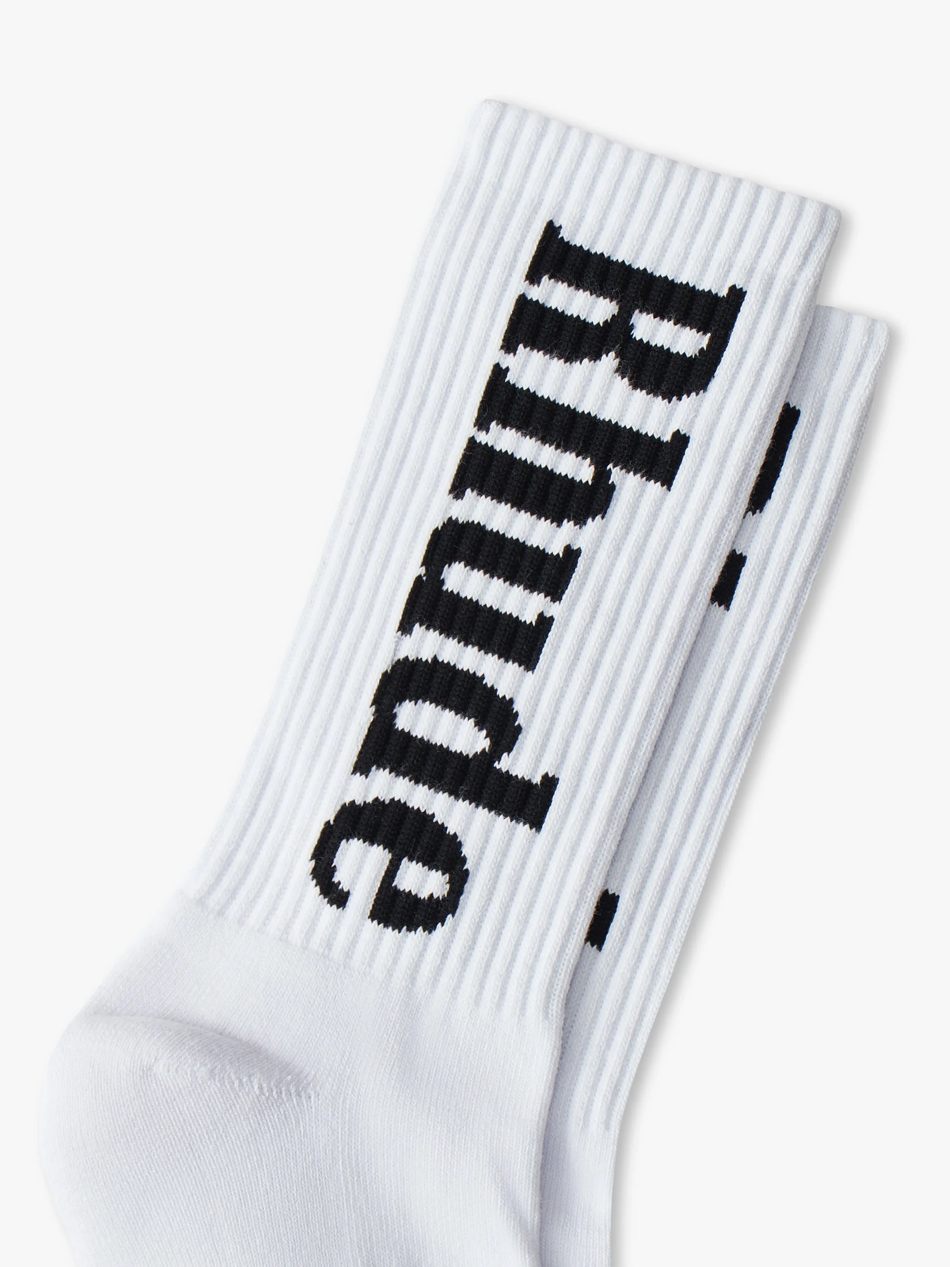 RHUDE MEN'S RH VERTICAL LOGO SOCK NWT - Image 3