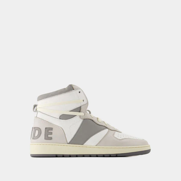 RHUDE MEN'S RHECESS HI WHITE/OFFWHITE/GREY NWT
